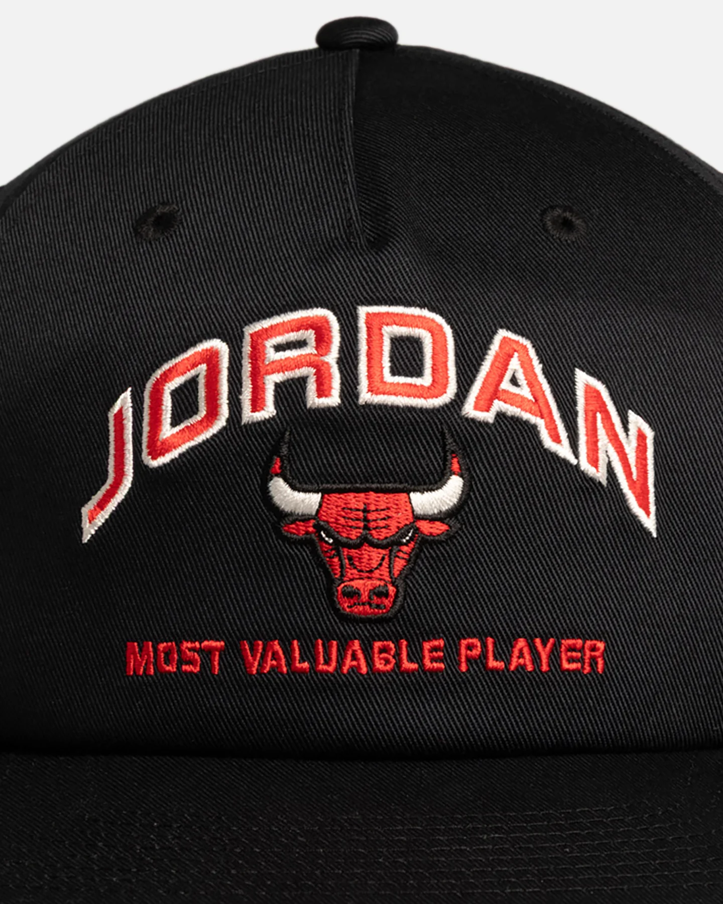 Jordan Chicago Bulls Jordan Pro Unstructured Flat Bill Snapback Black - Image 5