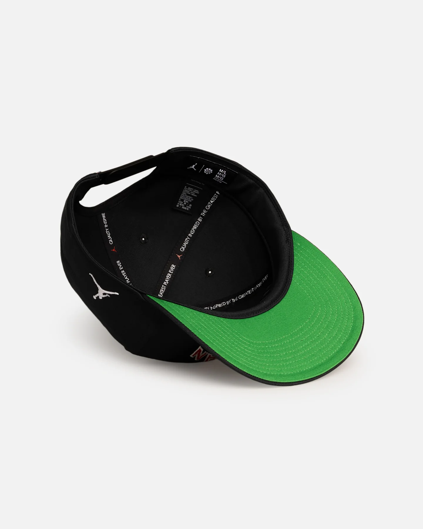 Jordan Chicago Bulls Jordan Pro Unstructured Flat Bill Snapback Black - Image 6