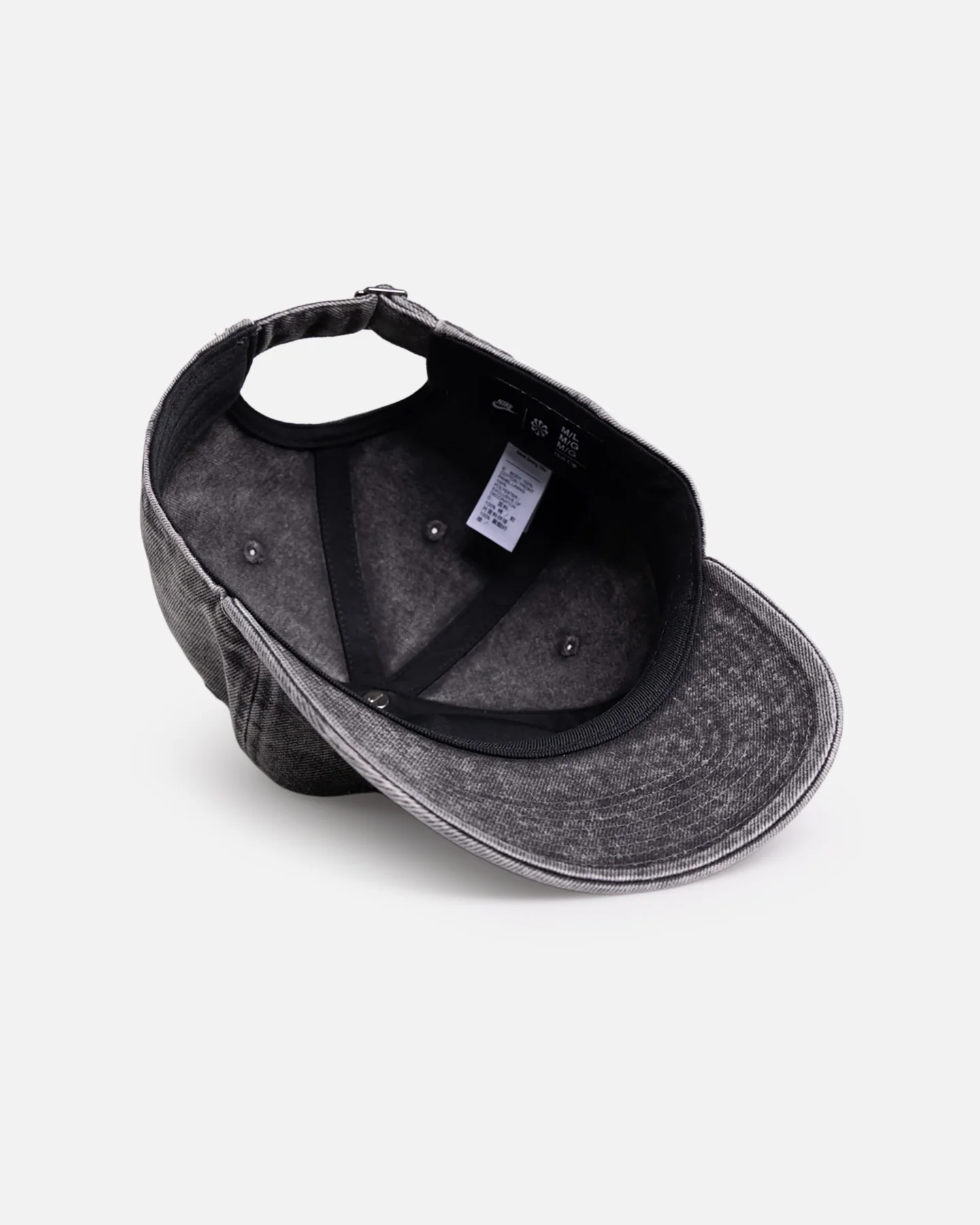Nike Club Unstructured Denim Patch Cap Anthracite - Image 6