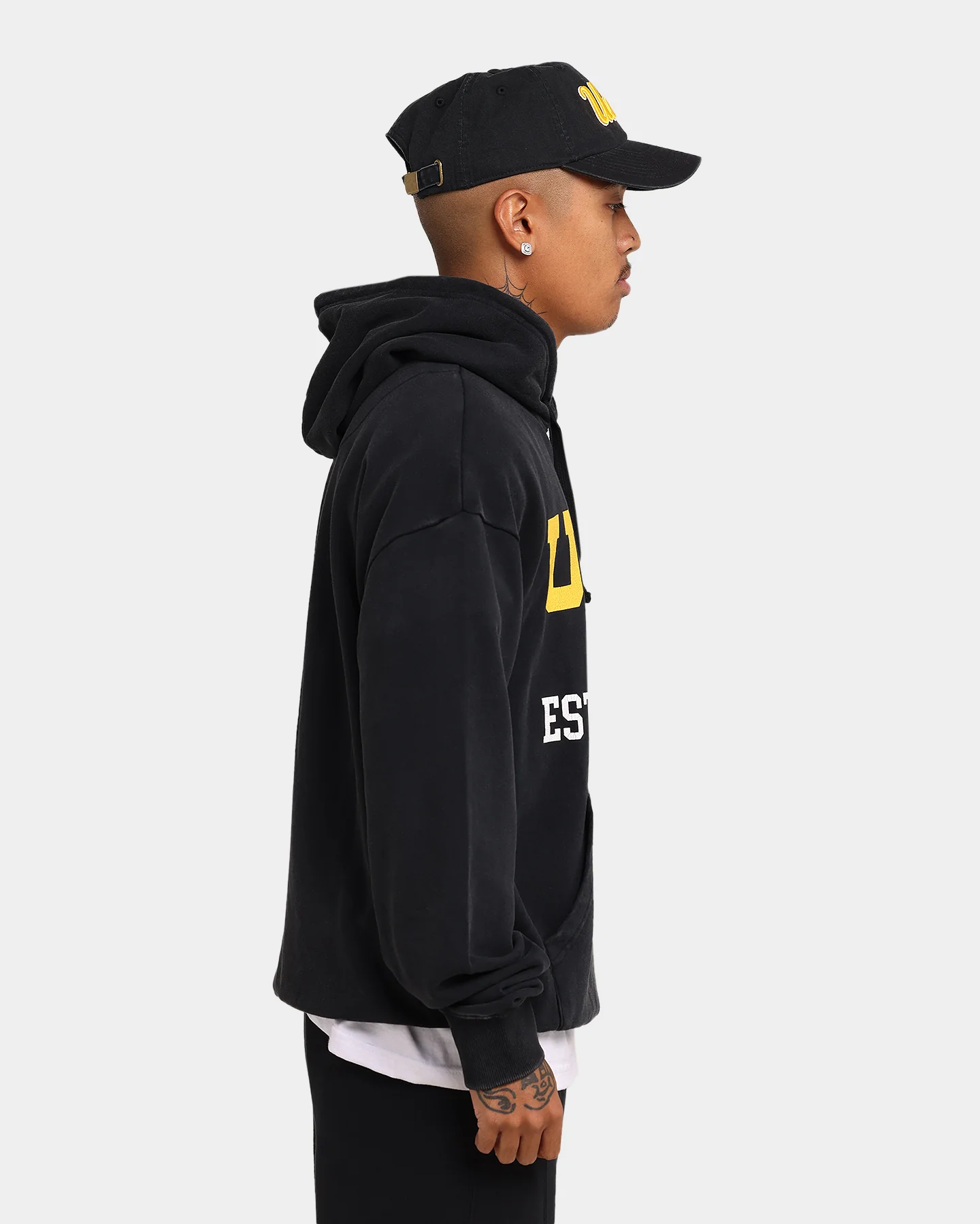 UCLA UCLA 1919 Shield Vintage Hoodie Washed Black - Image 5