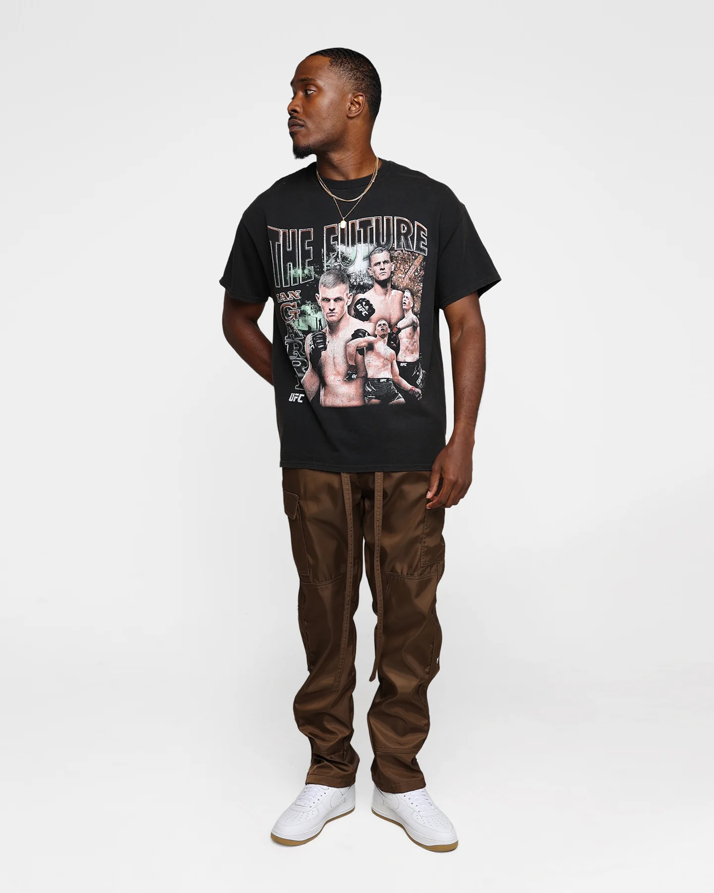 UFC By 73Studio Ian Machado Garry The Future T-Shirt Black Wash - Image 2