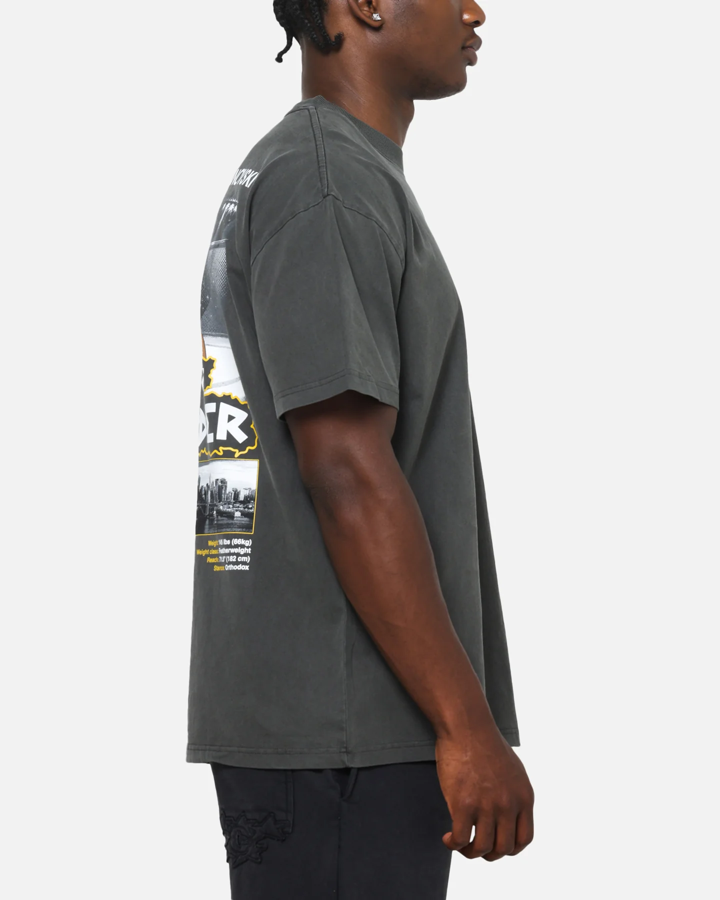 UFC By Culture Kings Alexander Volkanovski Sydney King Down Under Heavy T-Shirt Black Wash - Image 5
