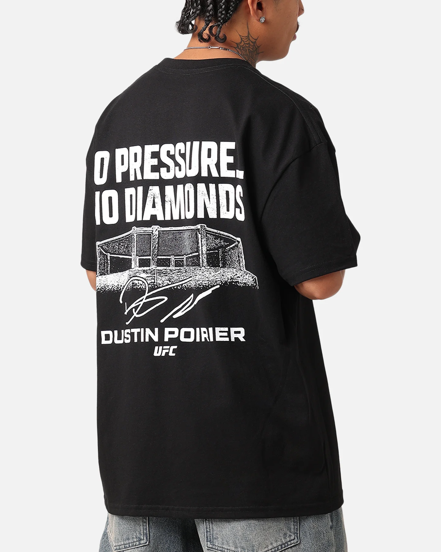UFC By Culture Kings Dustin Poirier Heavy T-Shirt Black - Image 7