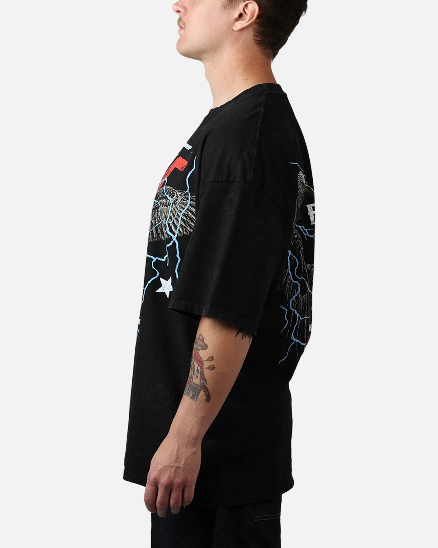 UFC By Culture Kings UFC 250 Freedom T-Shirt Black Acidwash - Image 6