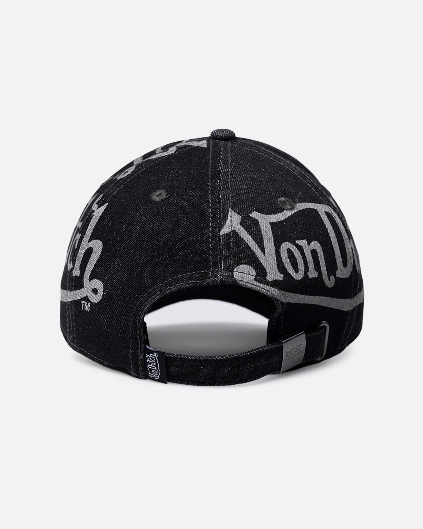 Von Dutch Bleach Oval Dad Strapback Cap Black - Image 2