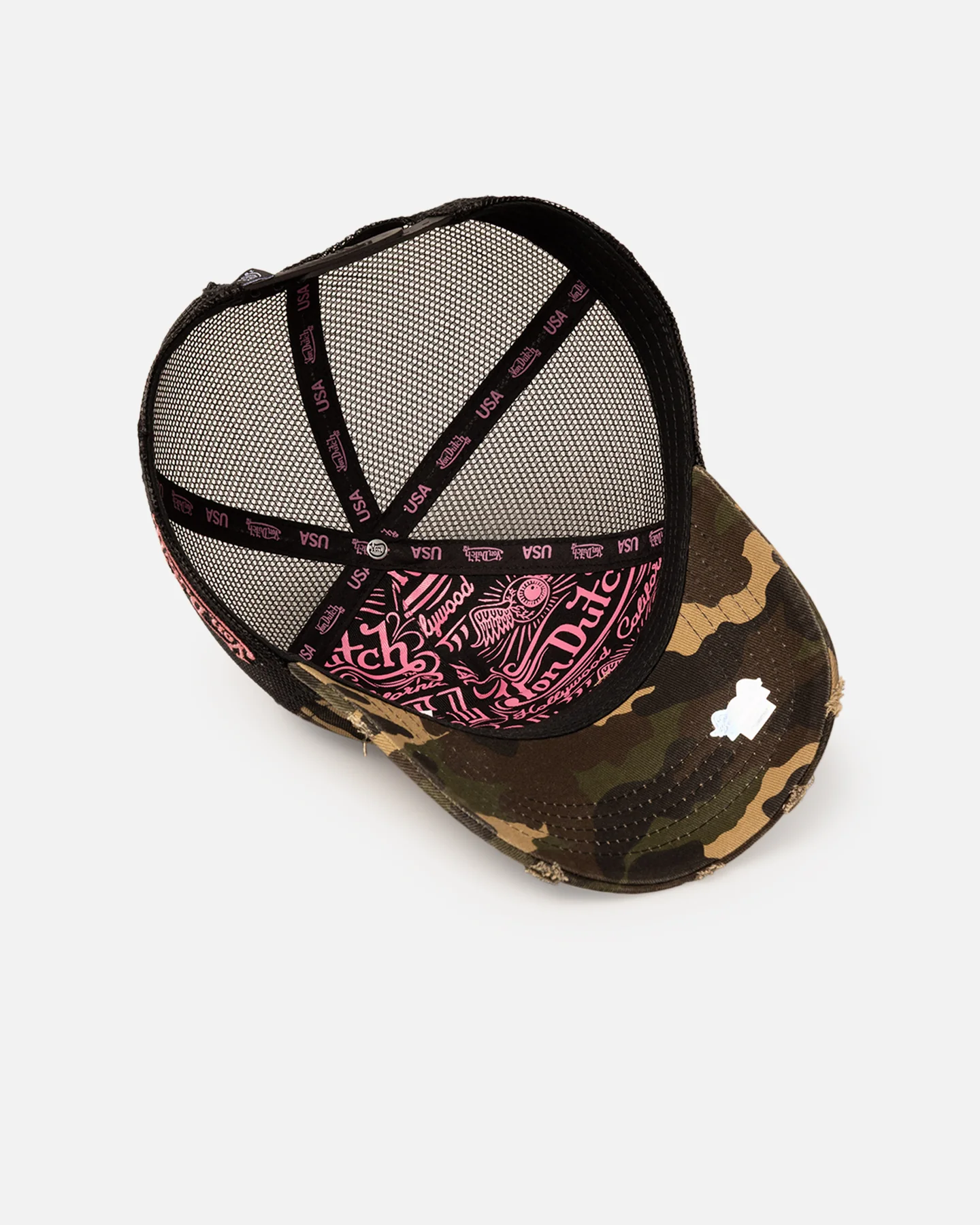Von Dutch Camo Patch Trucker Snapback Camo - Image 6