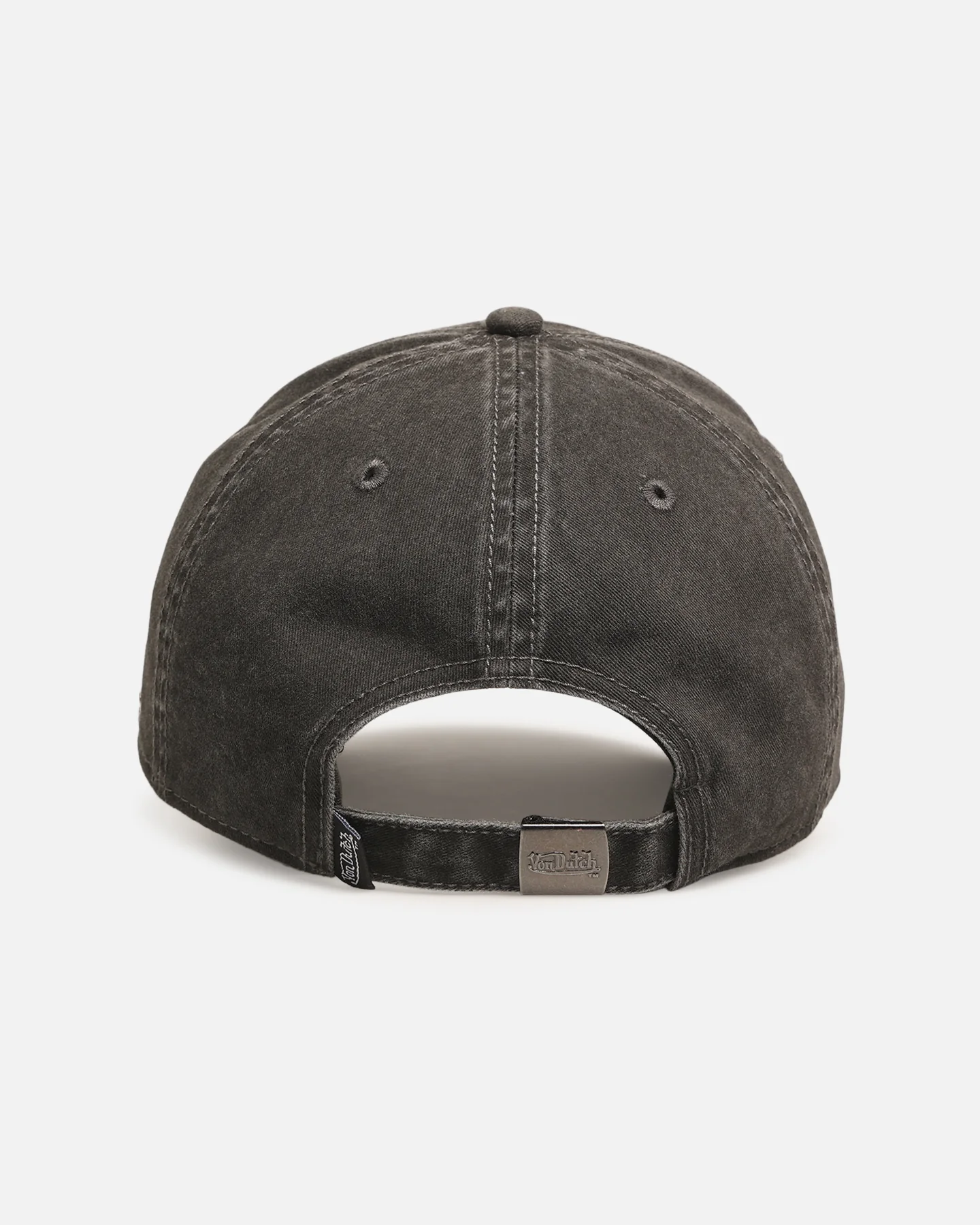 Von Dutch Japanese Script Dad Strapback Cap Washed Black - Image 2