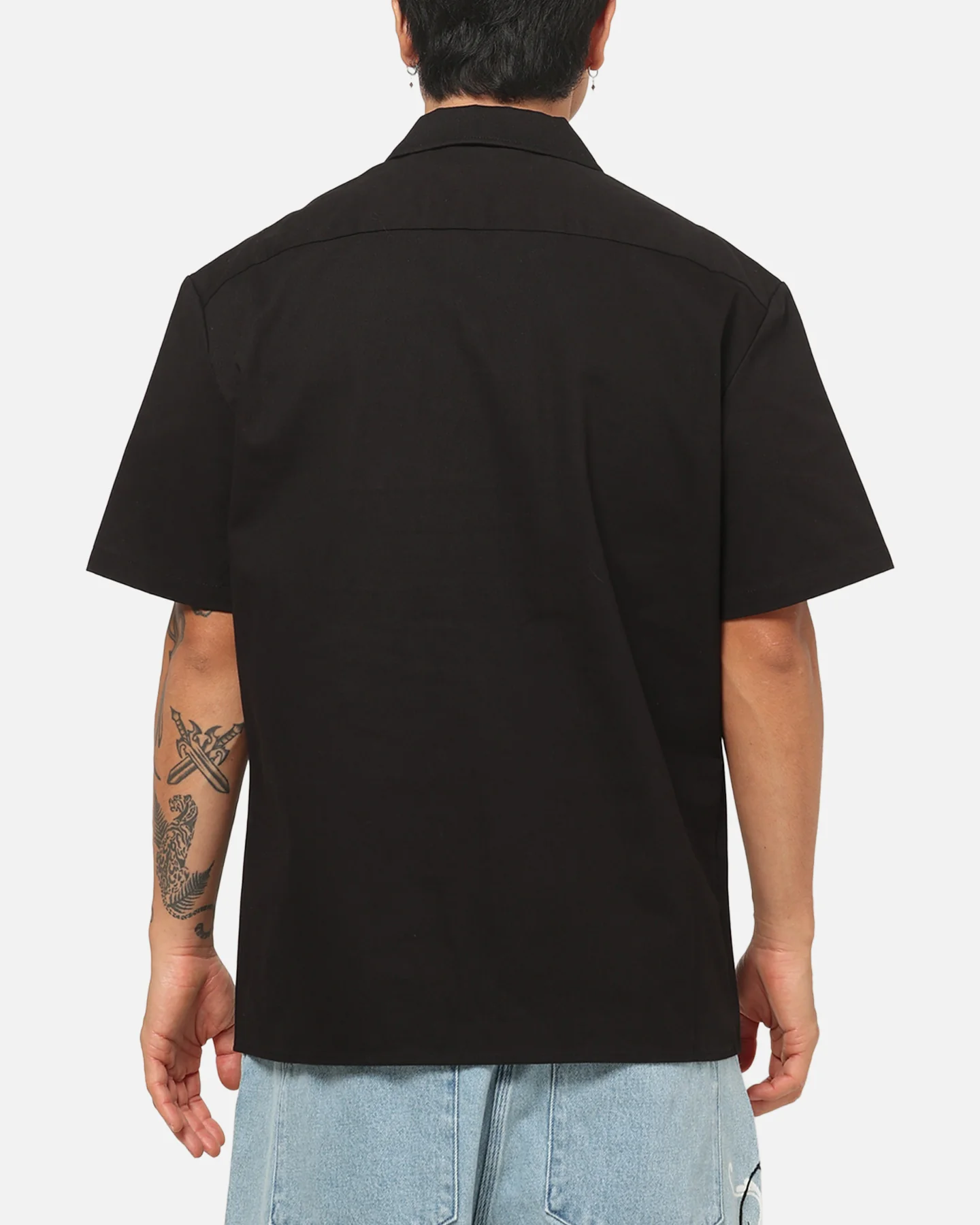 Von Dutch Oval Button Up Shirt Black - Image 3