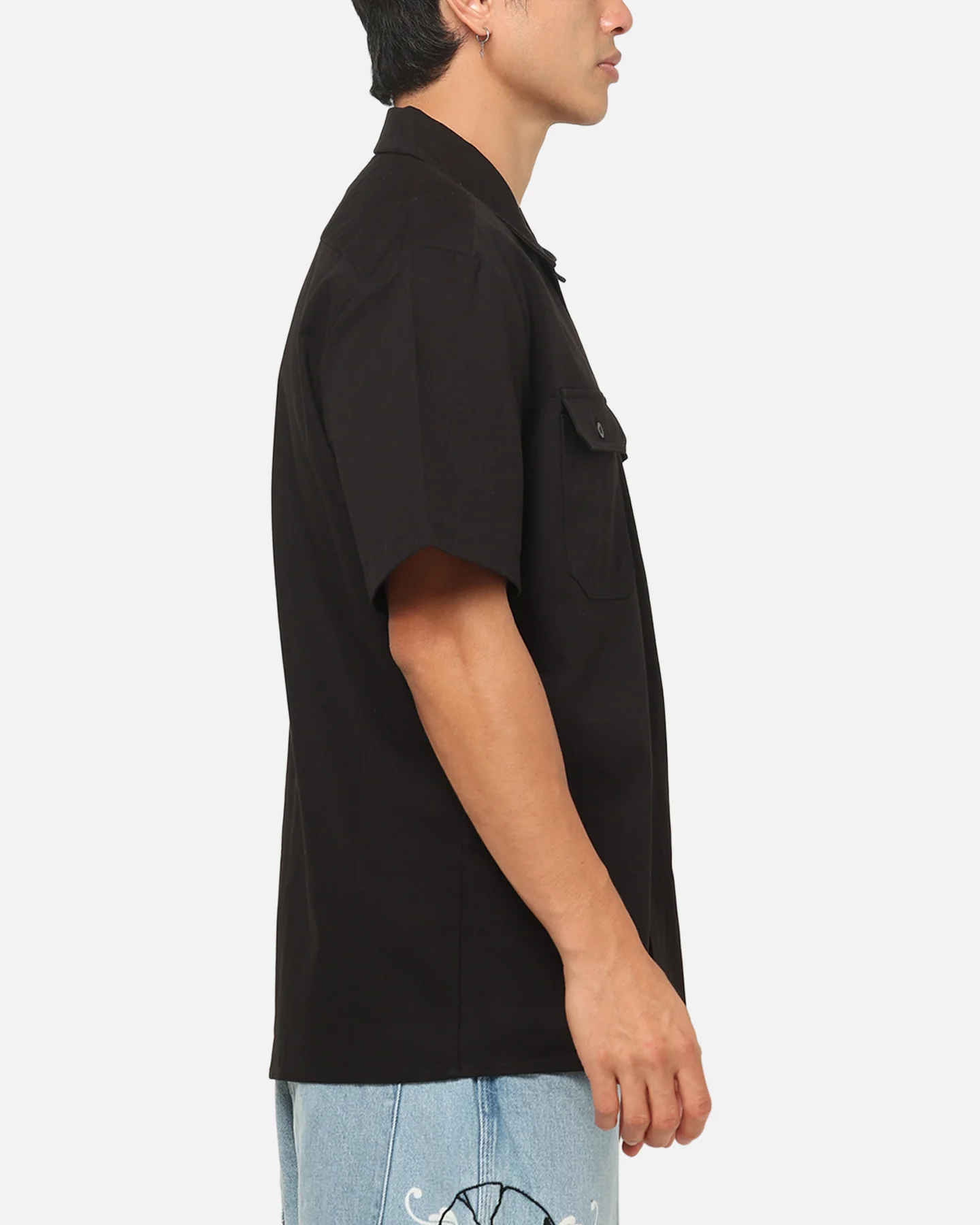 Von Dutch Oval Button Up Shirt Black - Image 4