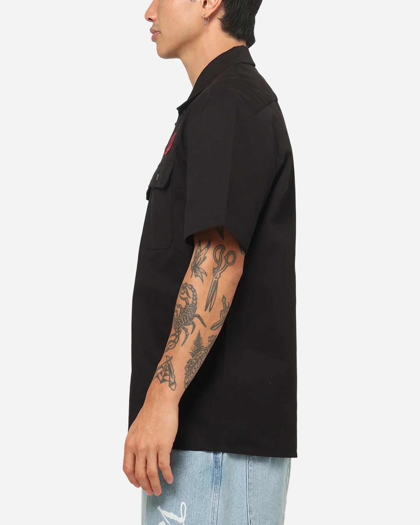 Von Dutch Oval Button Up Shirt Black - Image 5