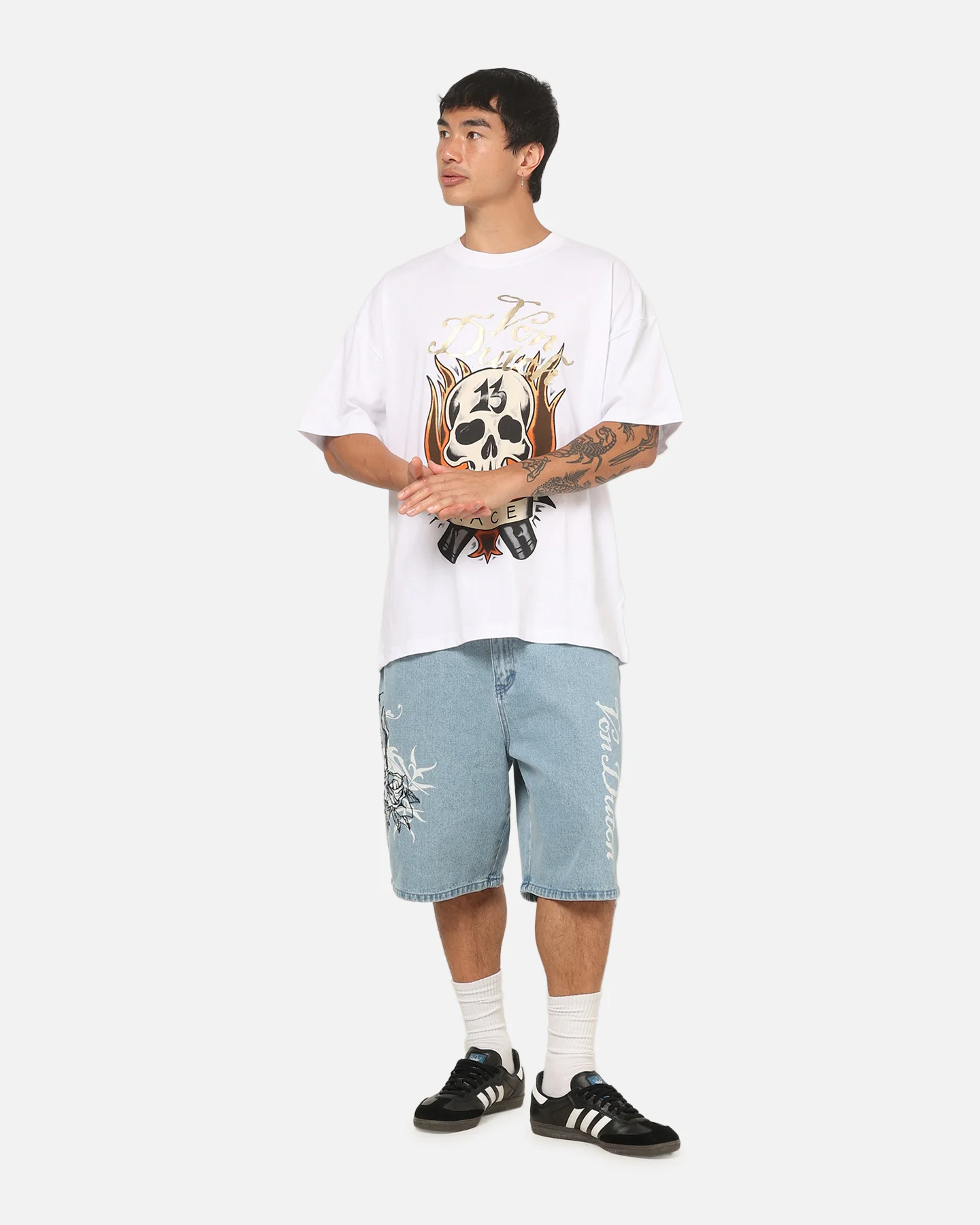 Von Dutch Race 13 T-Shirt White - Image 2