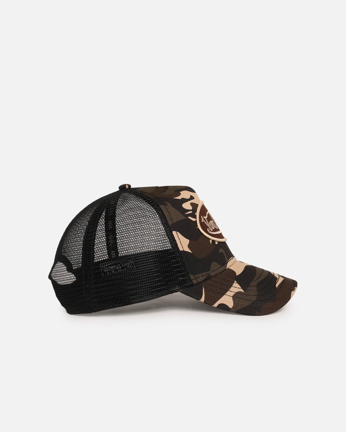 Von Dutch Trucker Snapback Hat Brown Camo - Image 3