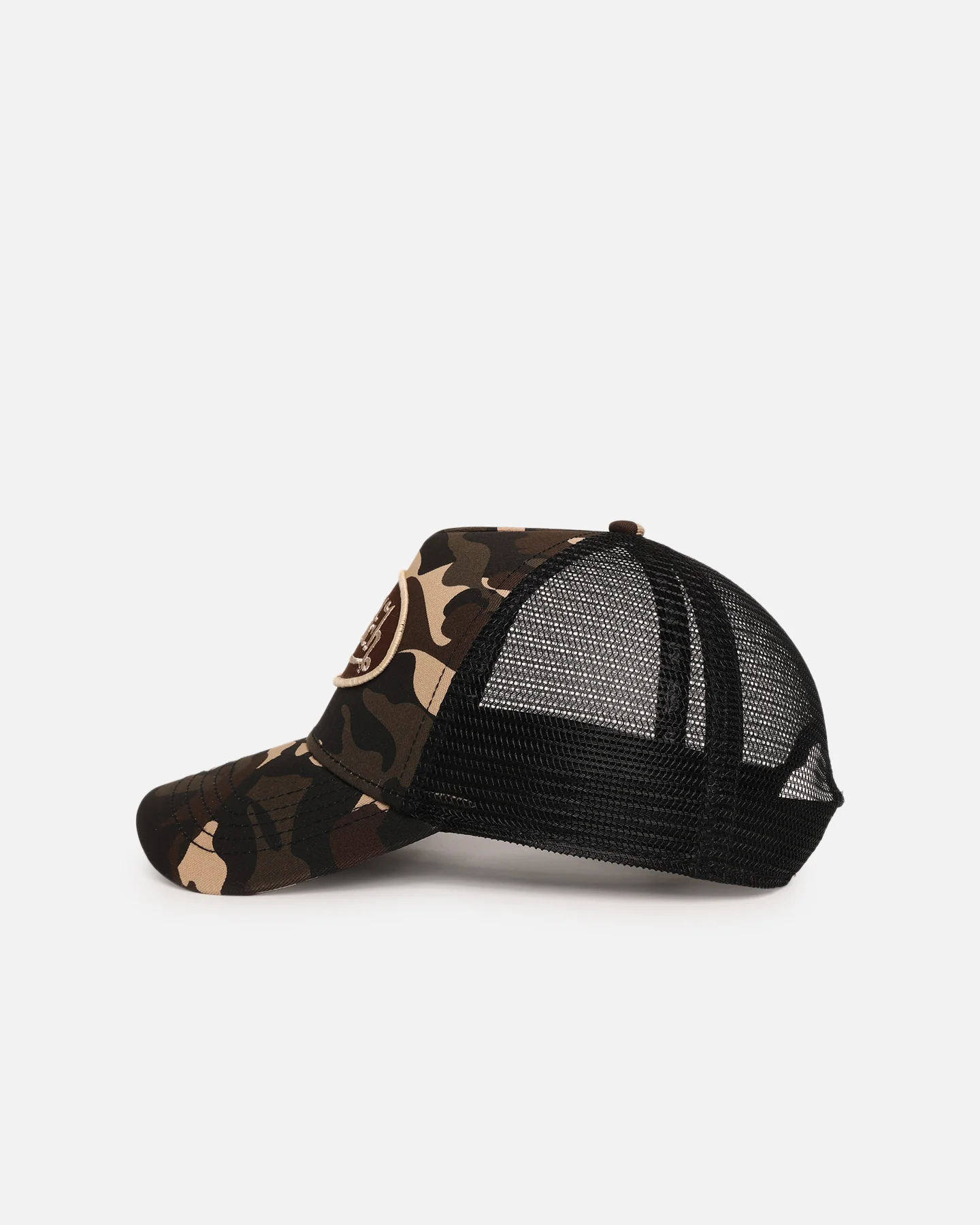 Von Dutch Trucker Snapback Hat Brown Camo - Image 4