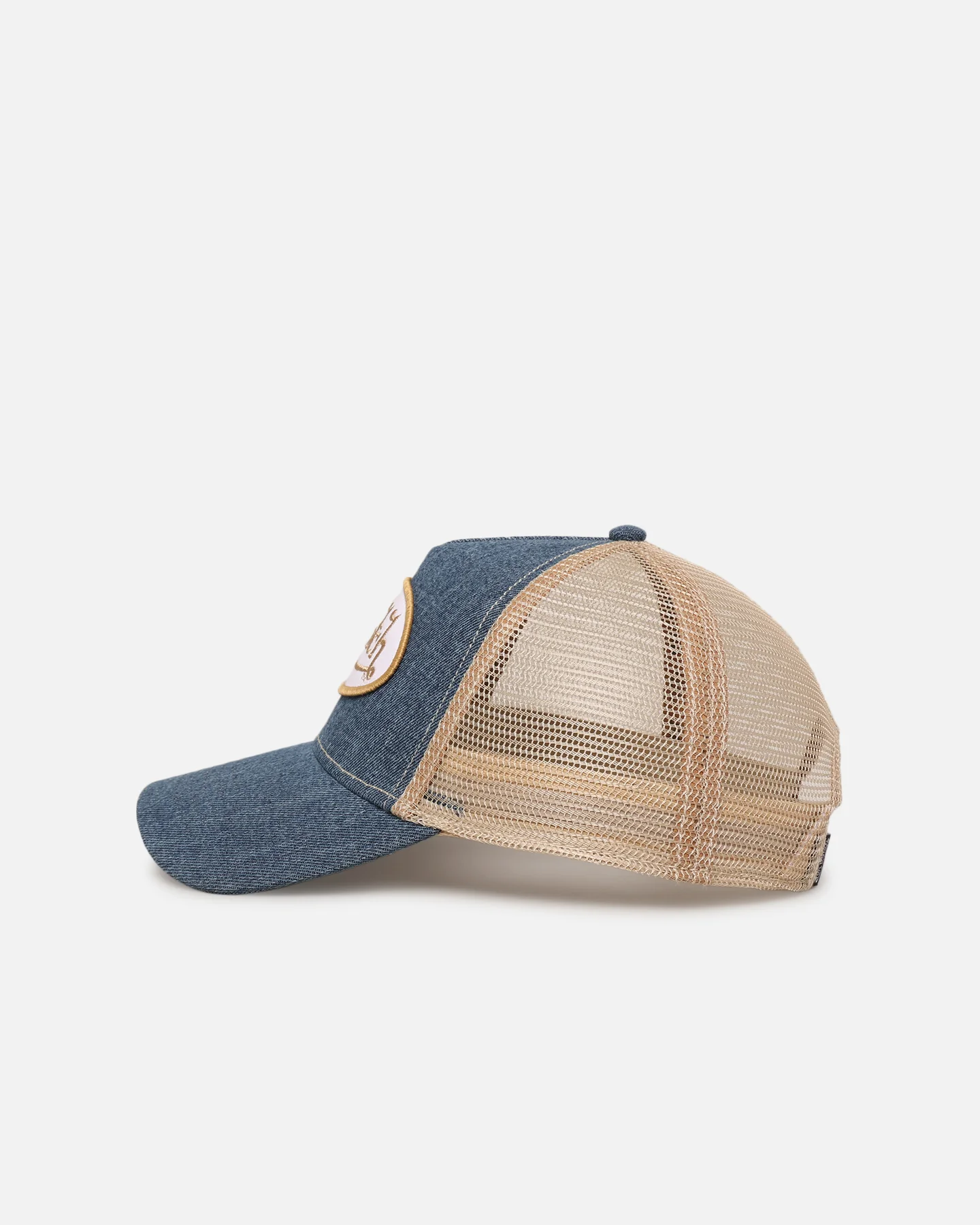 Von Dutch Unisex Trucker Snapback Hat Blue - Image 4