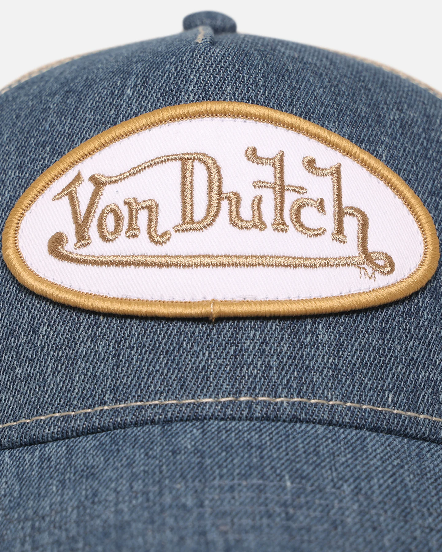 Von Dutch Unisex Trucker Snapback Hat Blue - Image 5