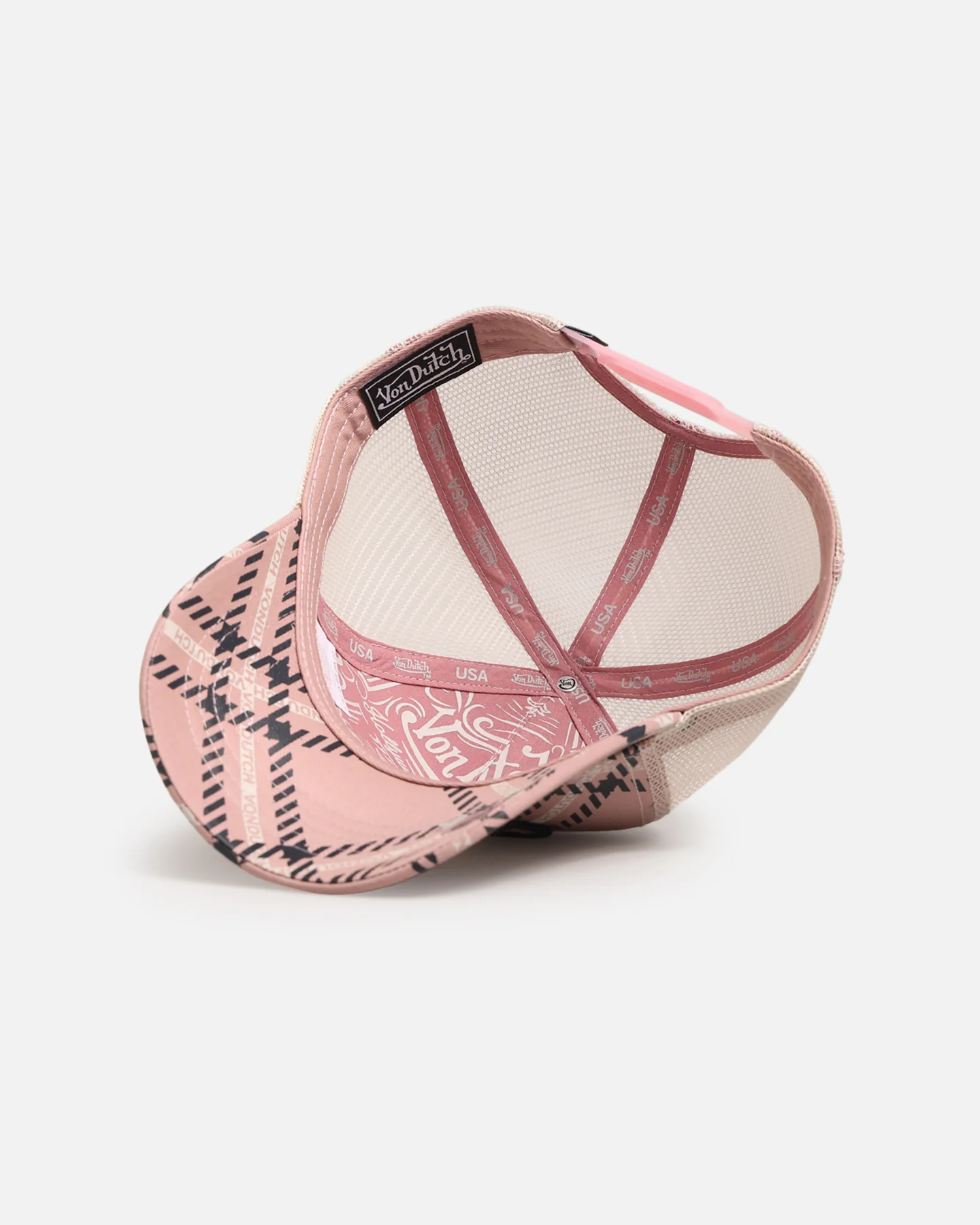 Von Dutch Von Dutch Trucker Snapback Hat Pink - Image 6