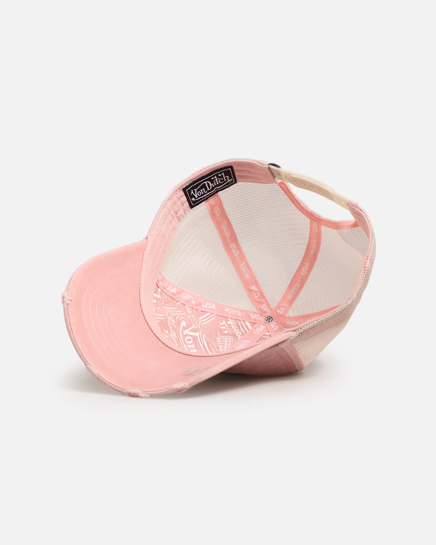 Von Dutch Von Dutch Trucker Snapback Hat Pink - Image 6