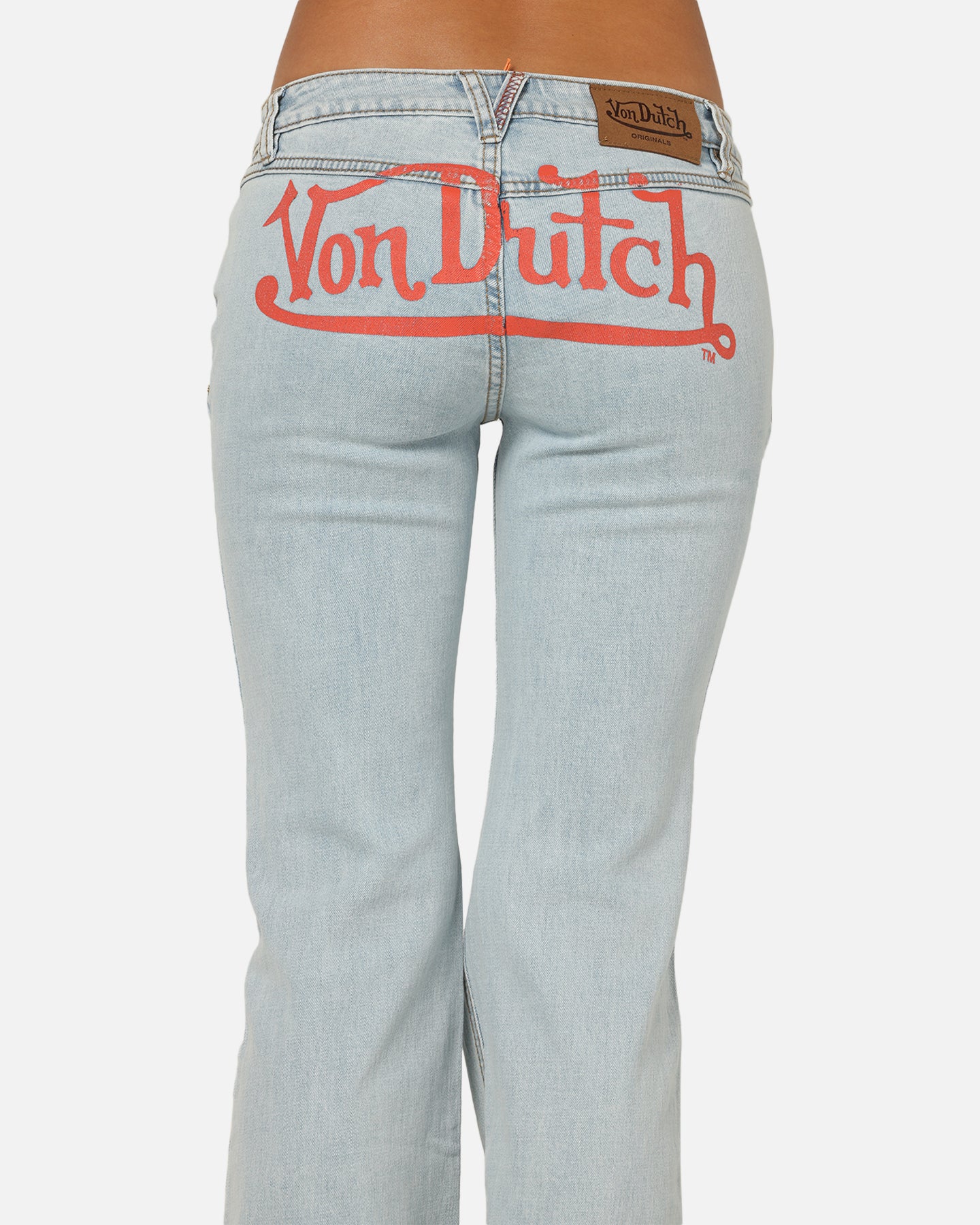 Von Dutch Women's Flare Denim Jeans Light Blue Denim - Image 7