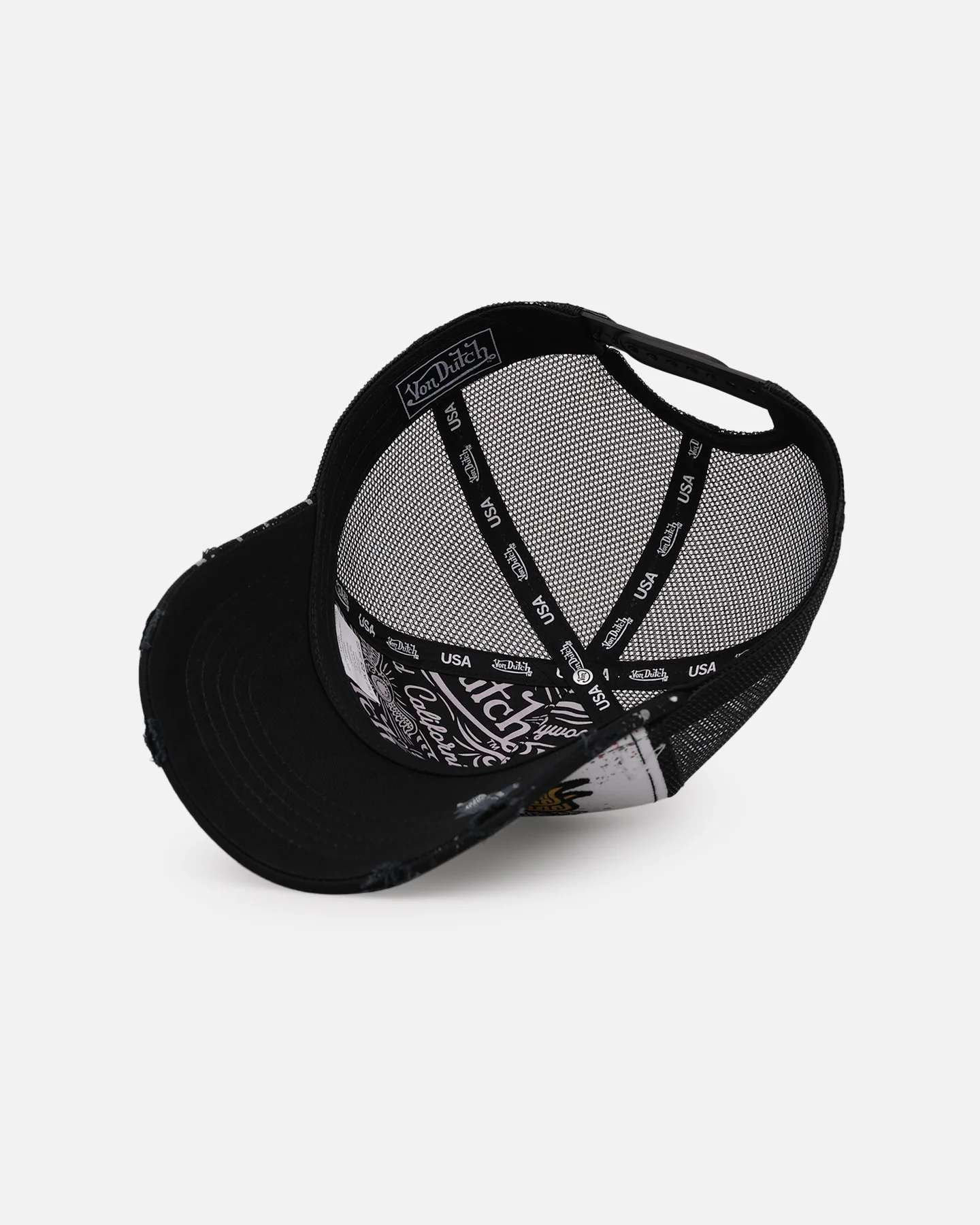 Von Dutch X Culture Kings CK Trucker Snapback White/Black - Image 6