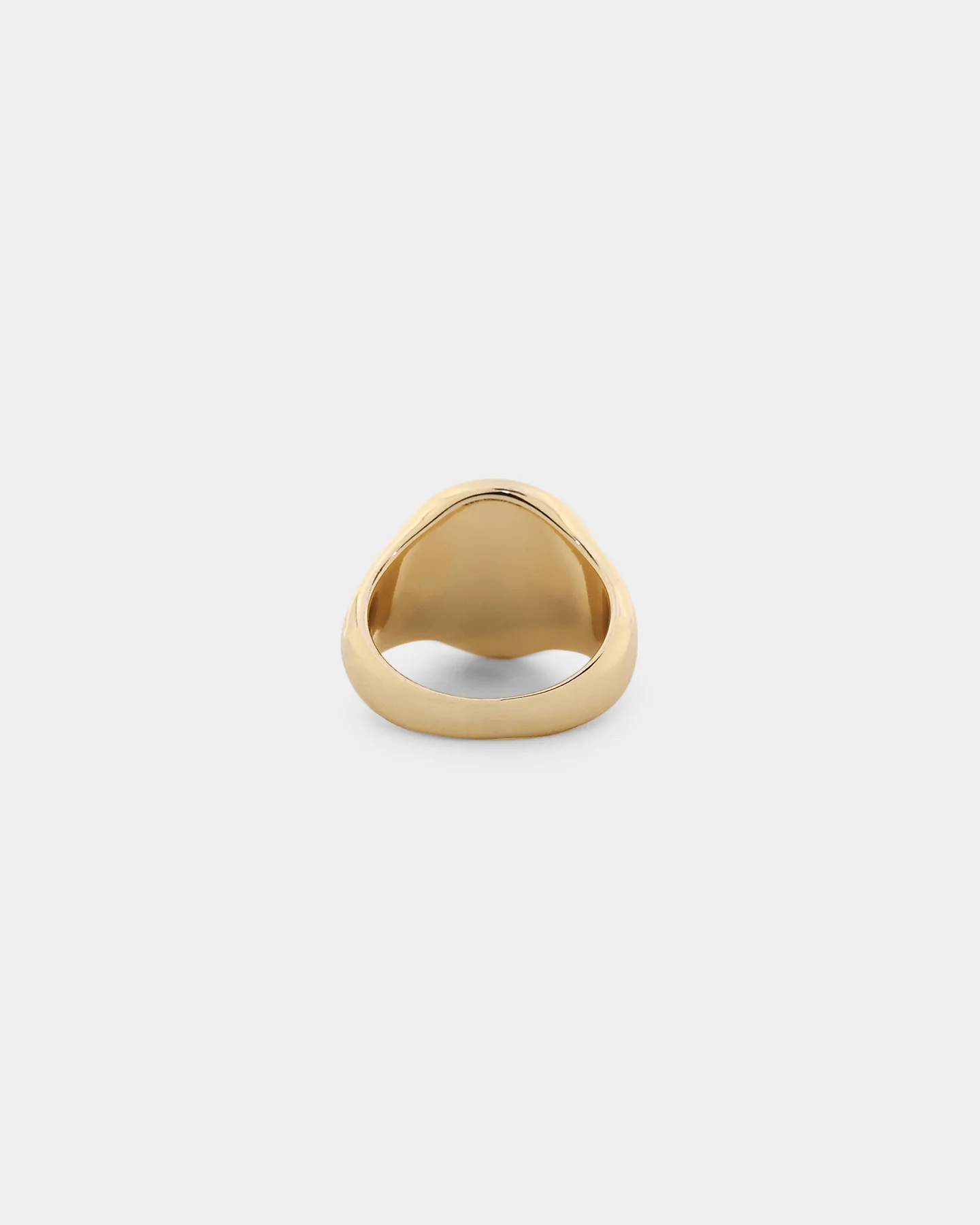 Wild For The Weekend Yin Yang Signet Ring (Large) Gold - Image 6