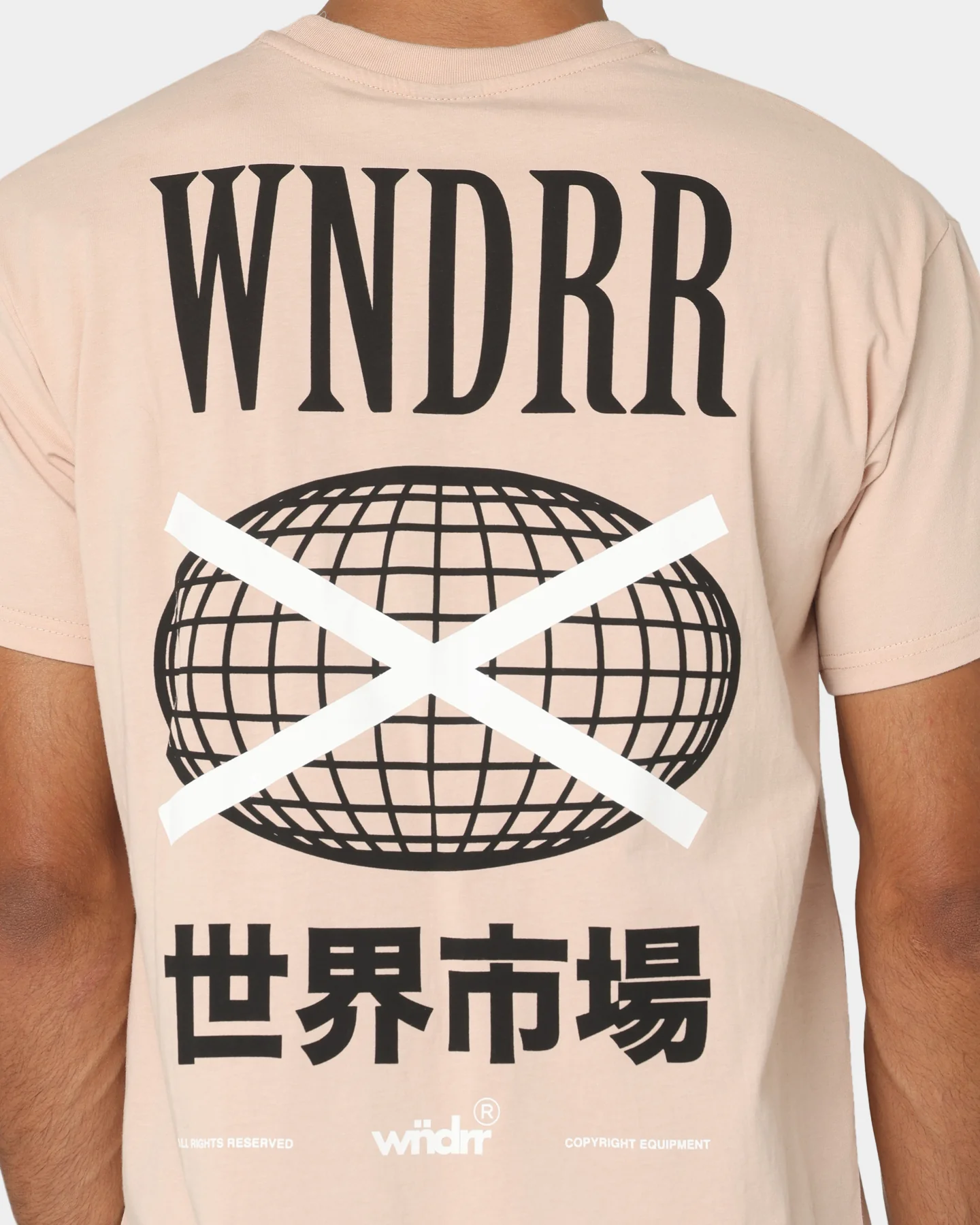 WNDRR Nezuko Custom Fit T-Shirt Sand - Image 4