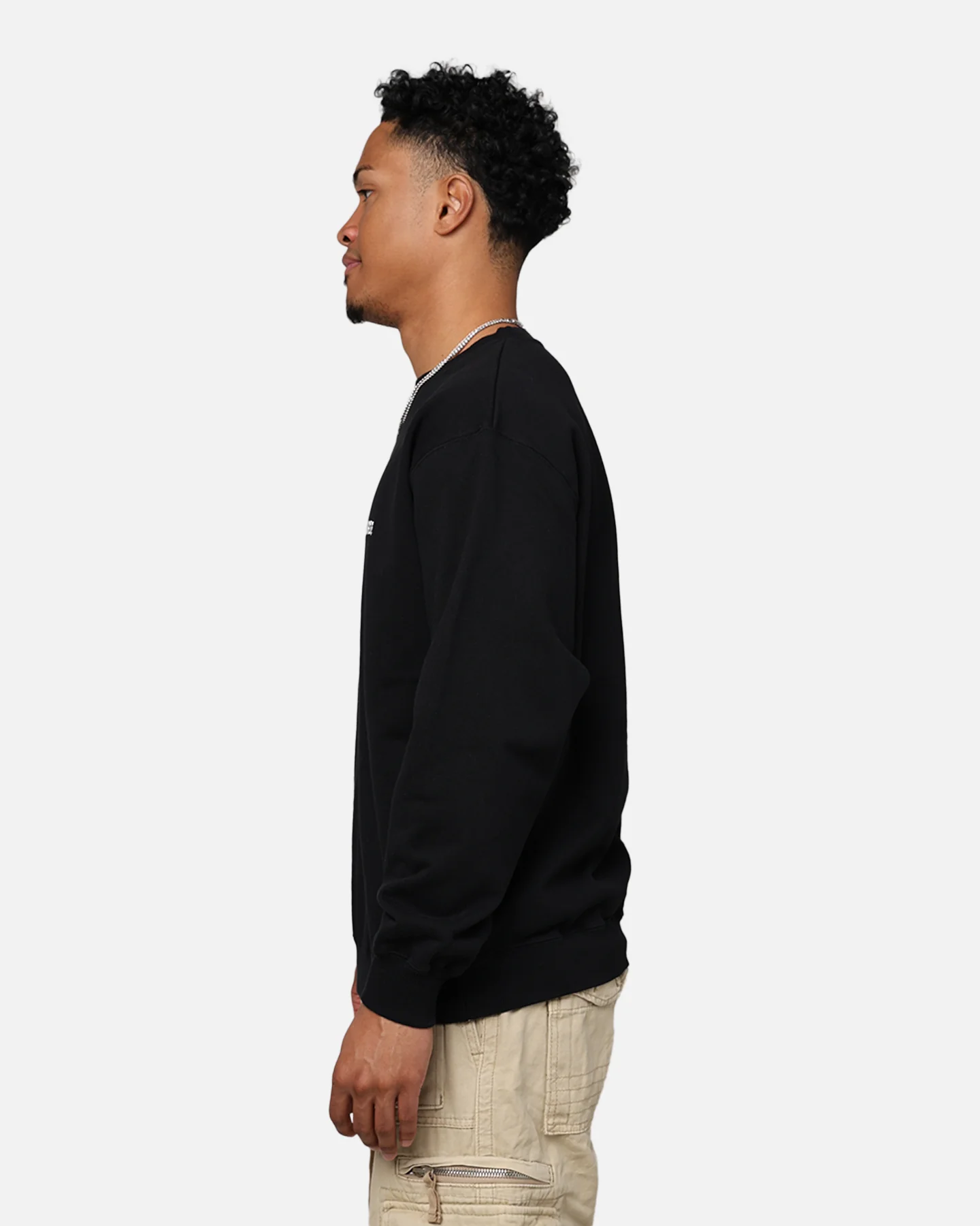 X-Large Chenille Slanted OG Crewneck Black - Image 7