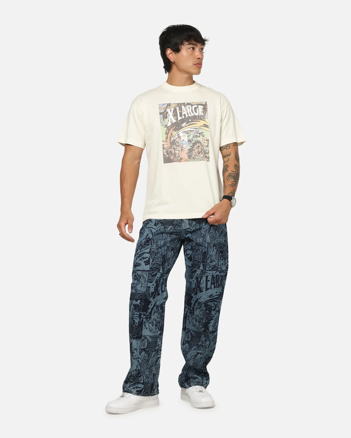 X-Large Comic T-Shirt Off White - Image 2