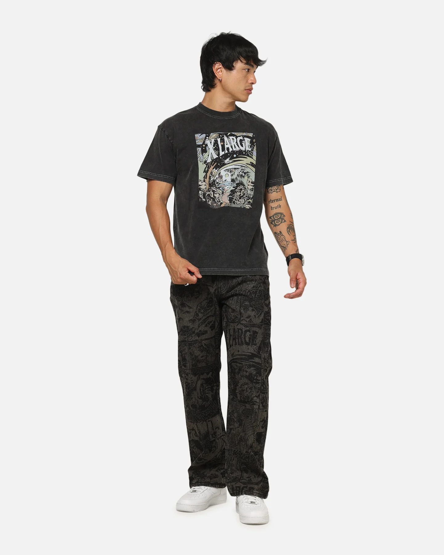 X-Large Comics T-Shirt Black - Image 2
