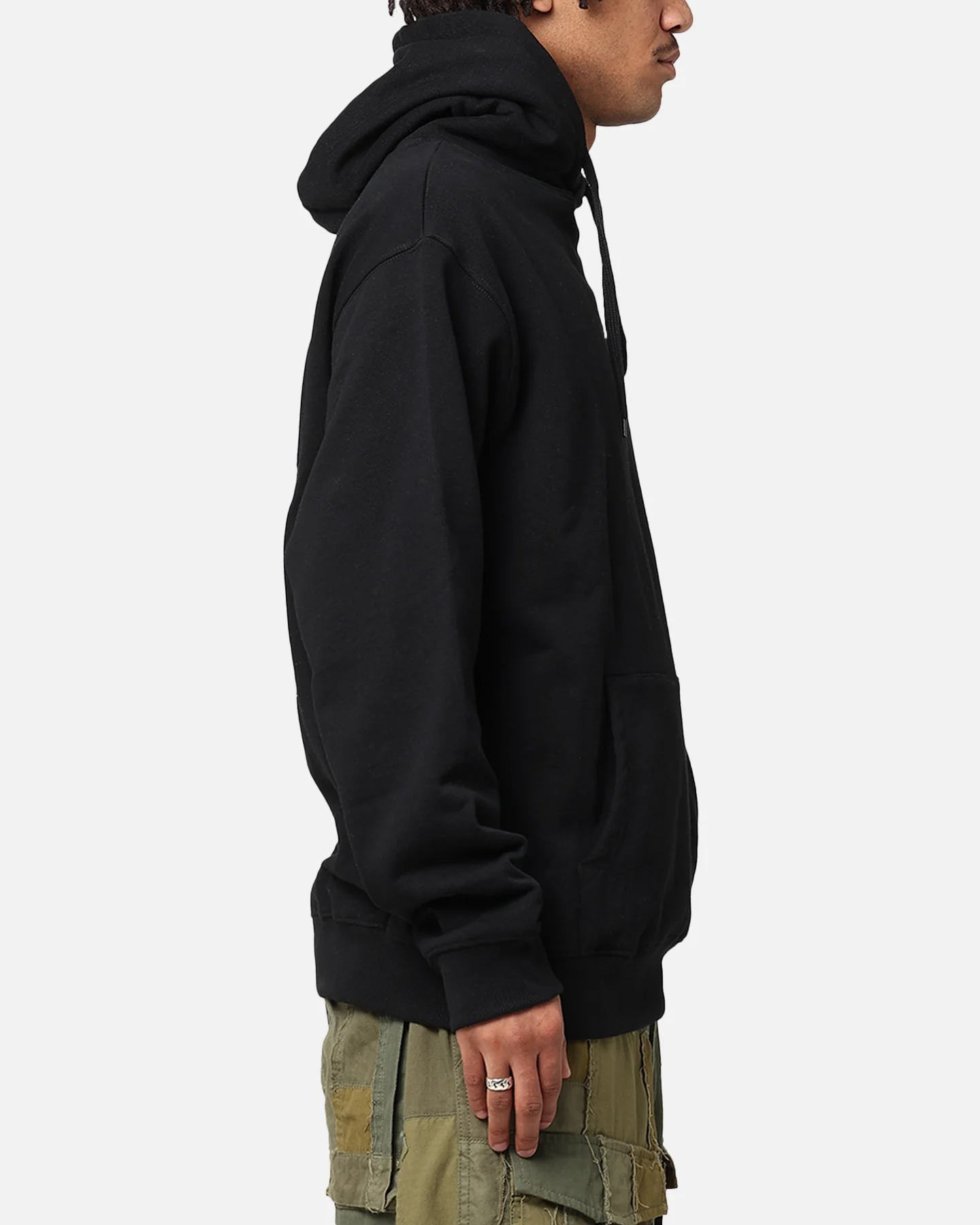 X-Large Fire Dice Hoodie Solid Black - Image 5