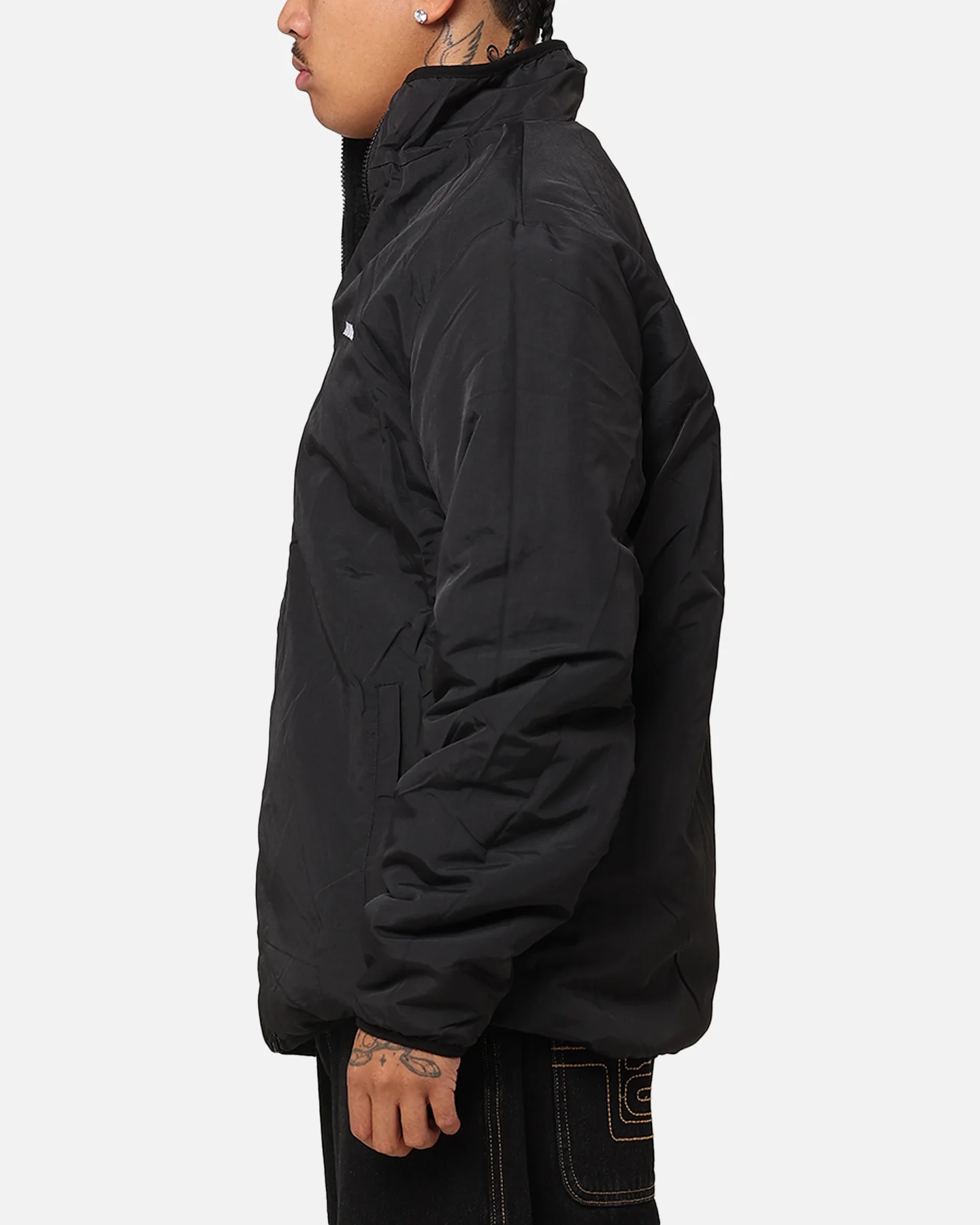 X-Large Fire Dice Reversible Sherpa Jacket Black - Image 9