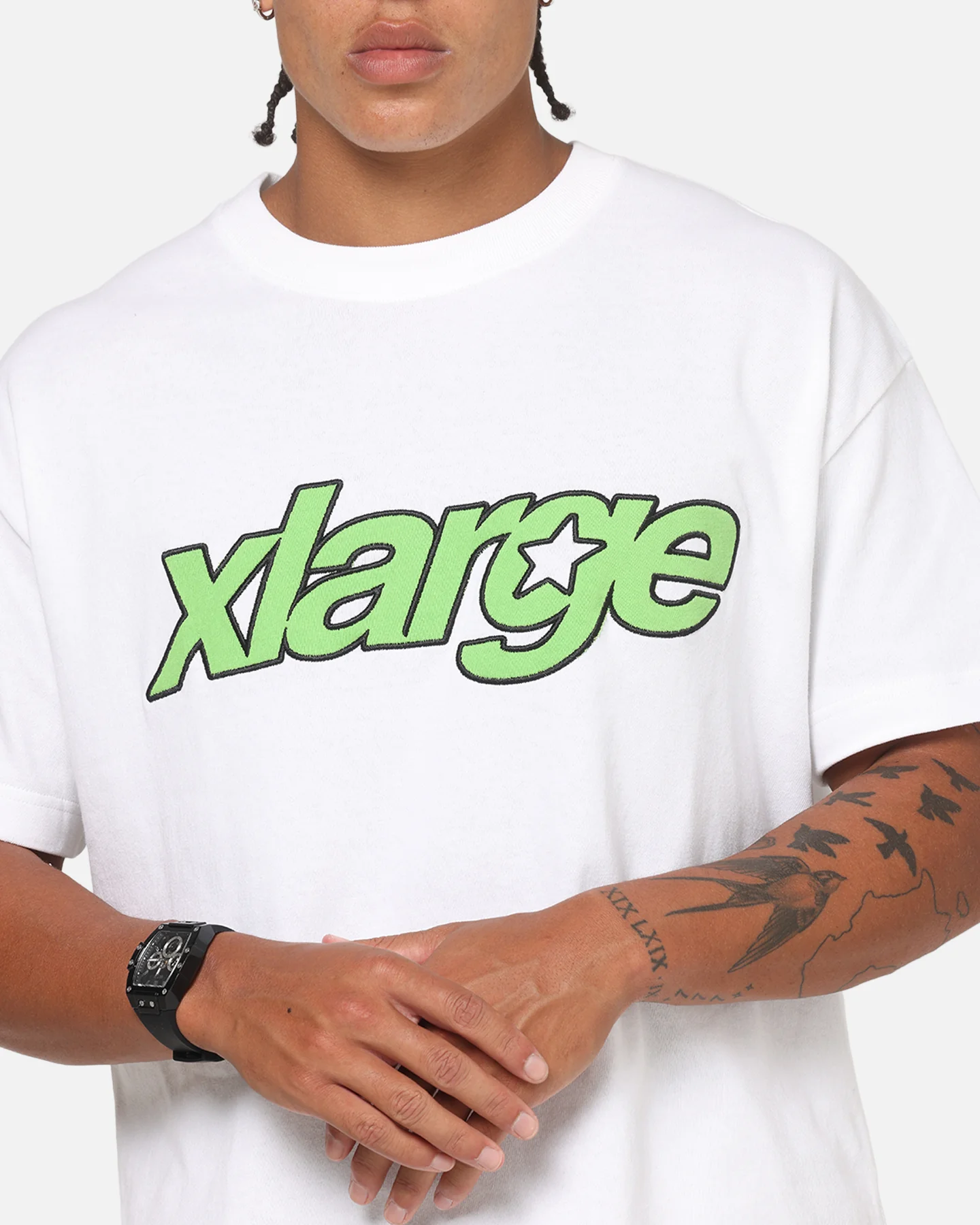 X-Large Italic Star Gorilla T-Shirt White - Image 6