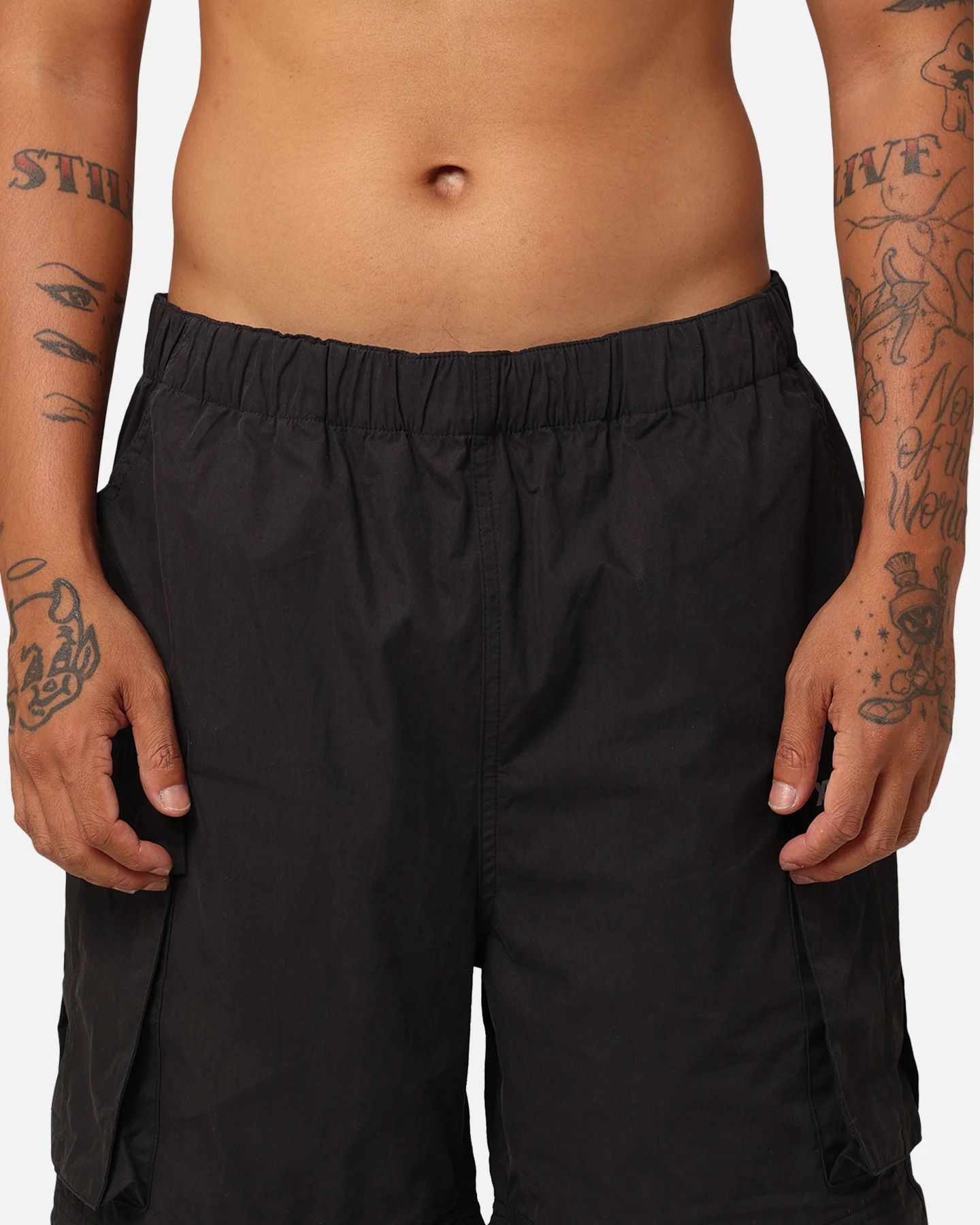 X-Large Nyco Cargo Convertible Pants Black - Image 10