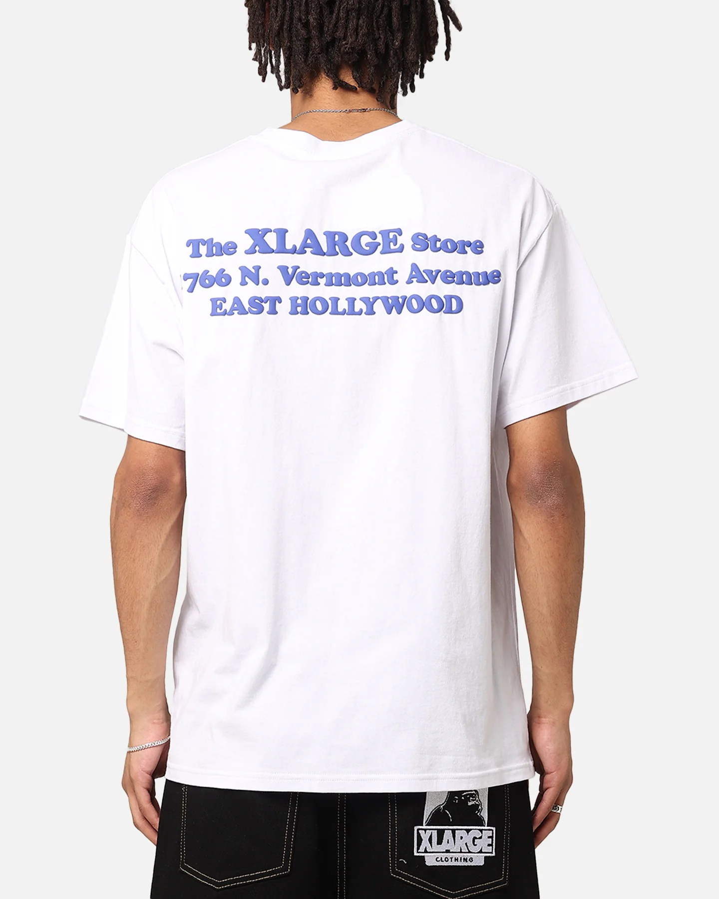 X-Large Slanted Store T-Shirt Solid White - Image 2