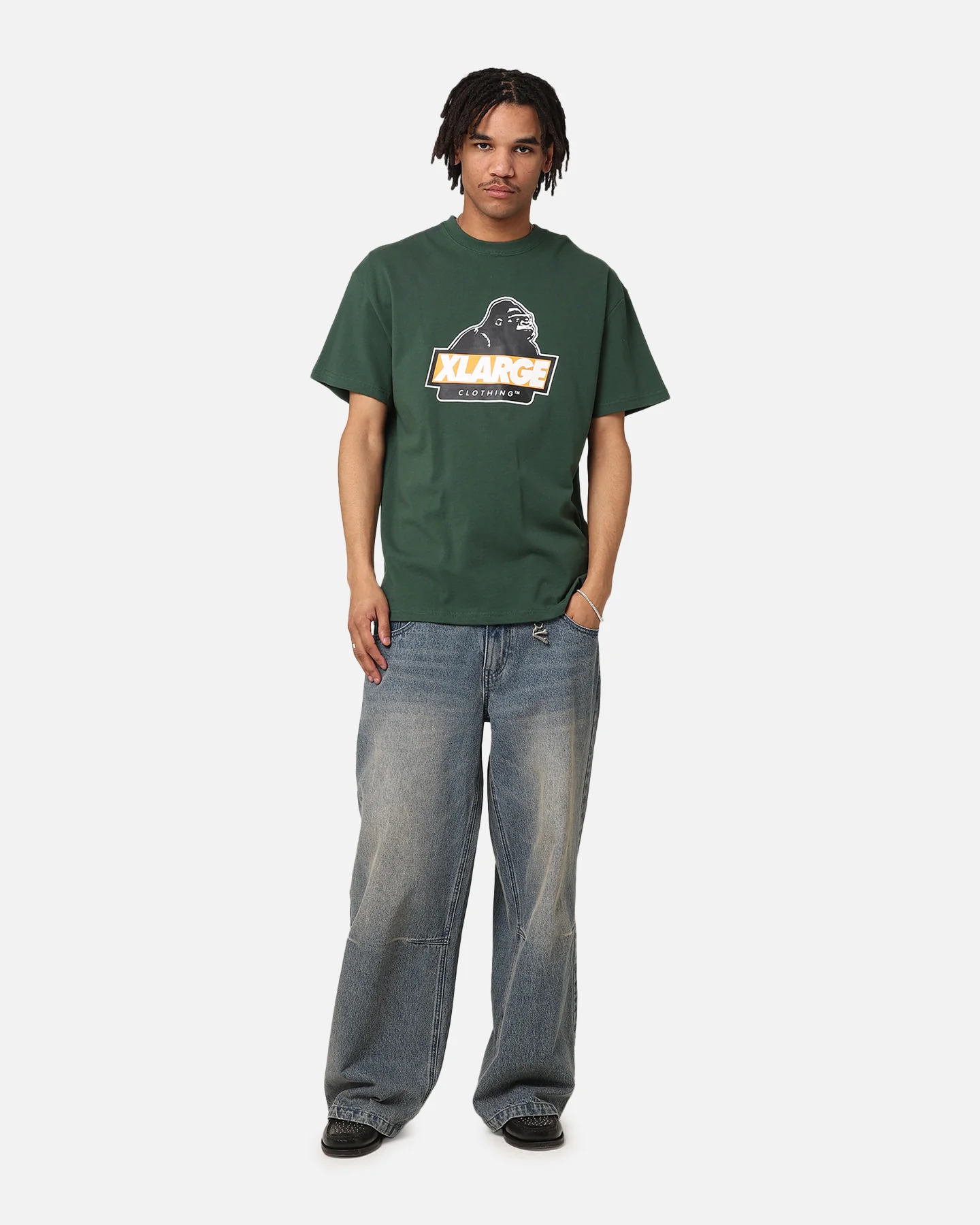 X-Large Slanted T-Shirt Solid Forest - Image 3