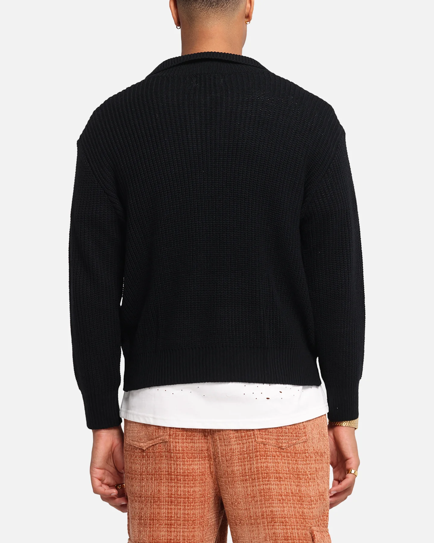 XXIII 3/4 Zip College Jumper Black - Image 3