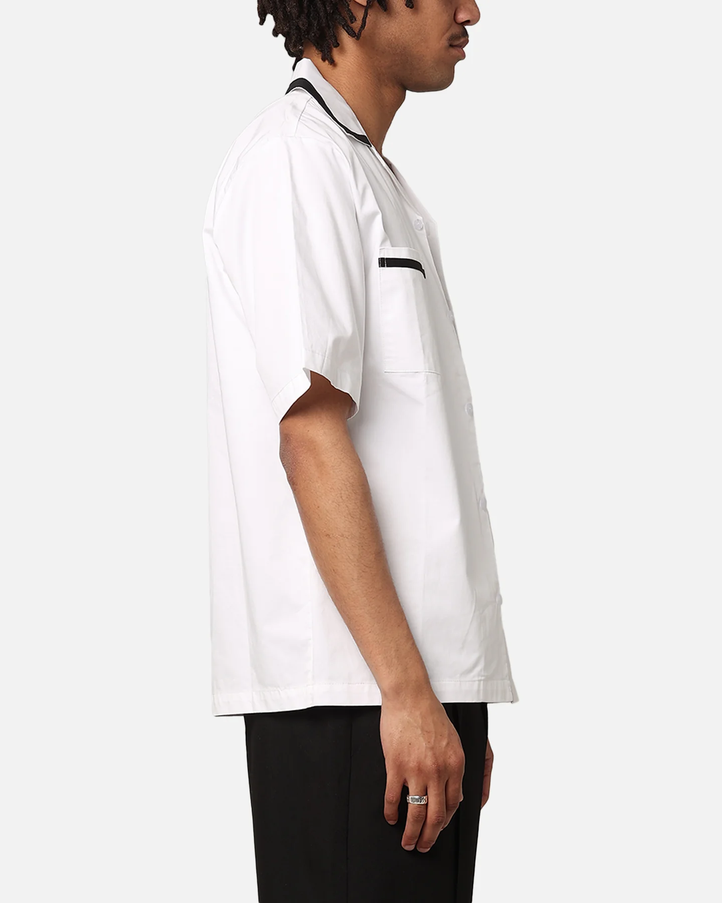 XXIII Accent Bowling Shirt White/Black - Image 4