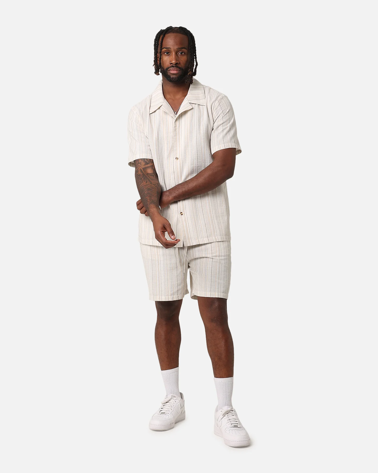 XXIII Alejandro Button Up Shirt Cream/Tan - Image 2