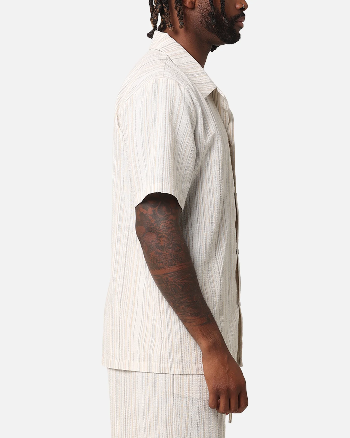 XXIII Alejandro Button Up Shirt Cream/Tan - Image 4