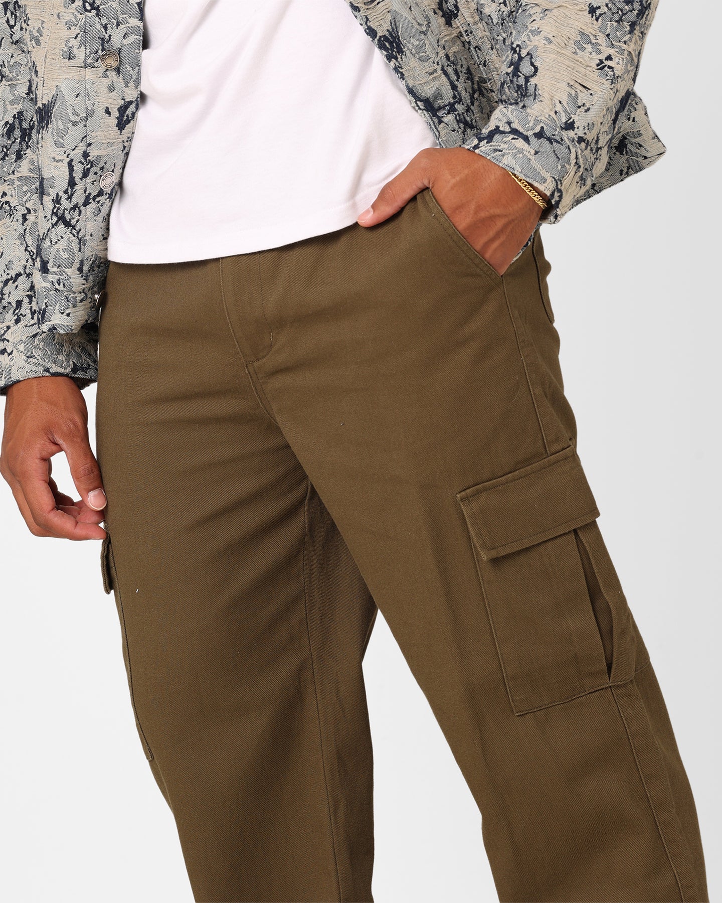 XXIII Cartney Cargo Pants Military Green - Image 4