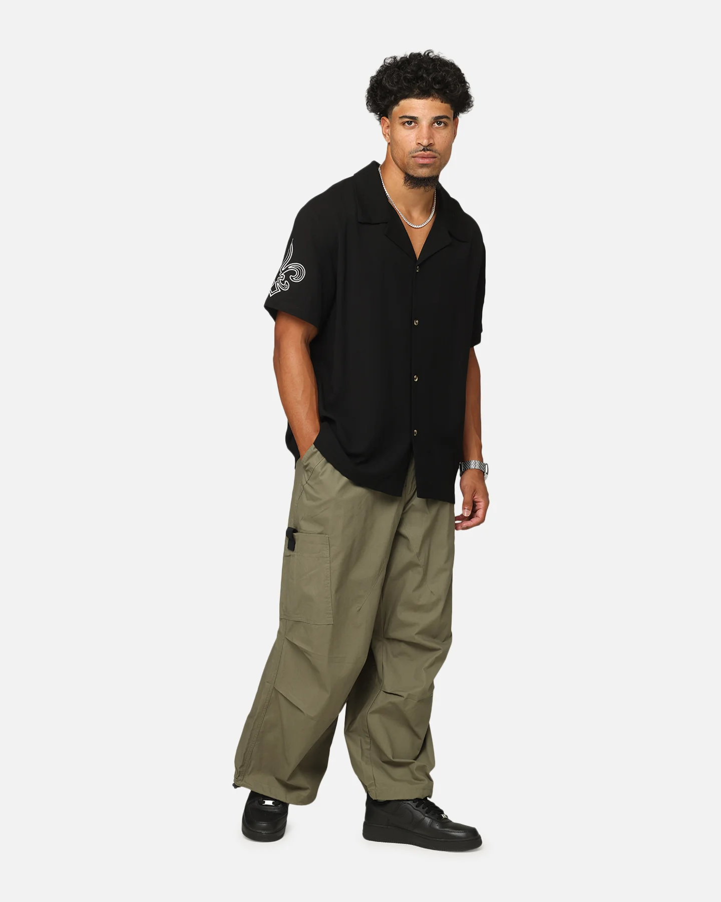 XXIII Cord Tie Cargo Pants Khaki - Image 2