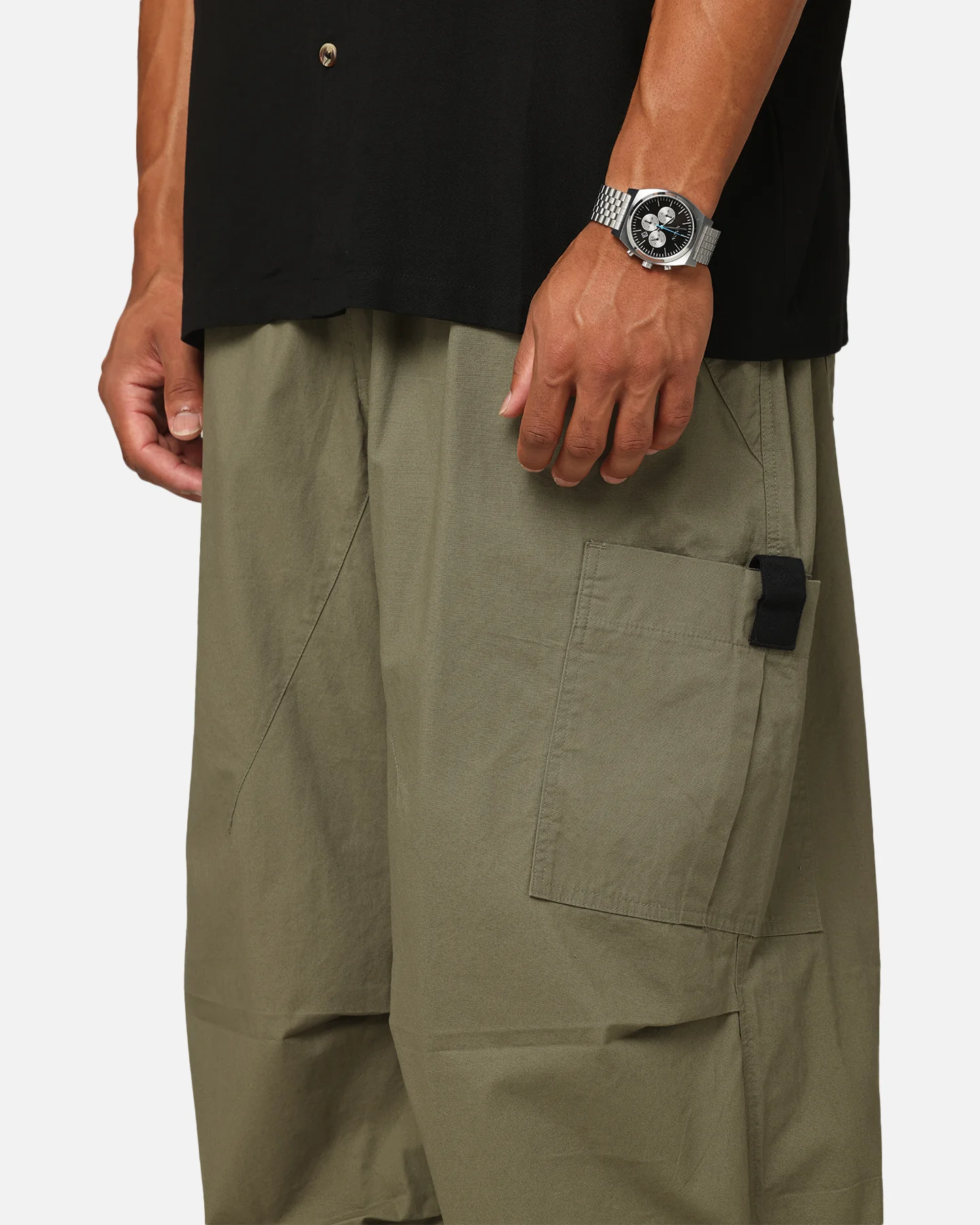 XXIII Cord Tie Cargo Pants Khaki - Image 3