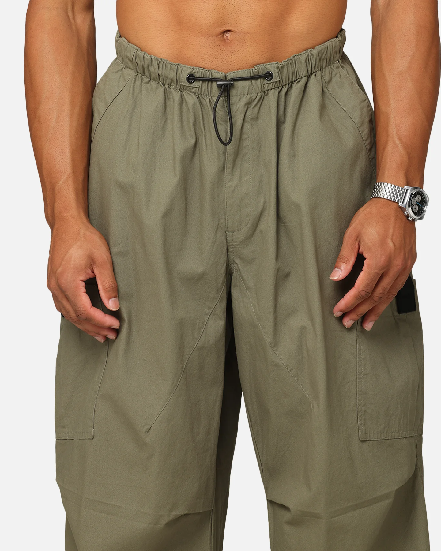 XXIII Cord Tie Cargo Pants Khaki - Image 7