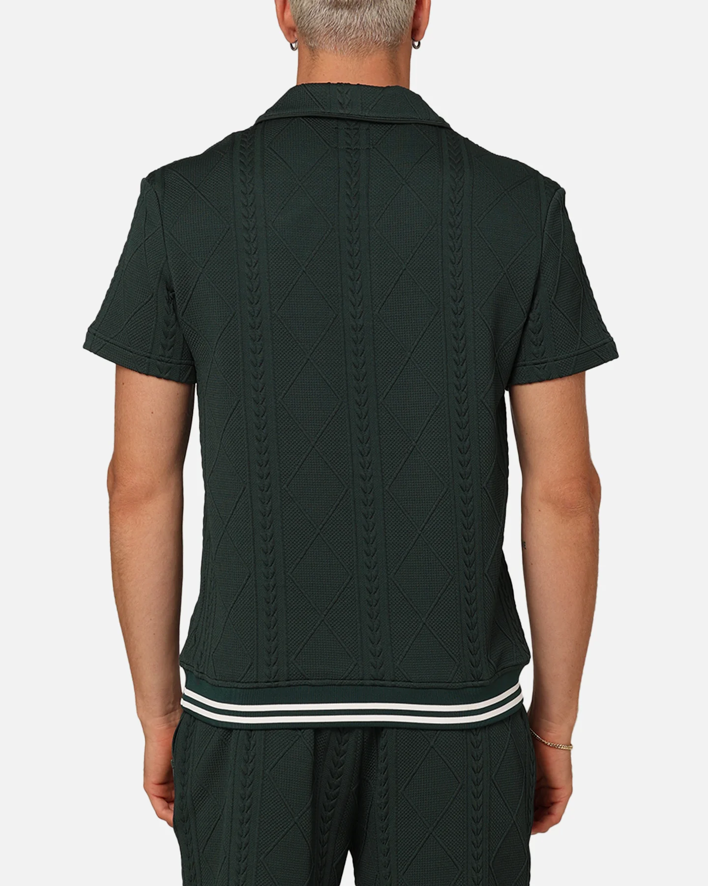 XXIII Danny Knit Polo Shirt Deep Green - Image 3
