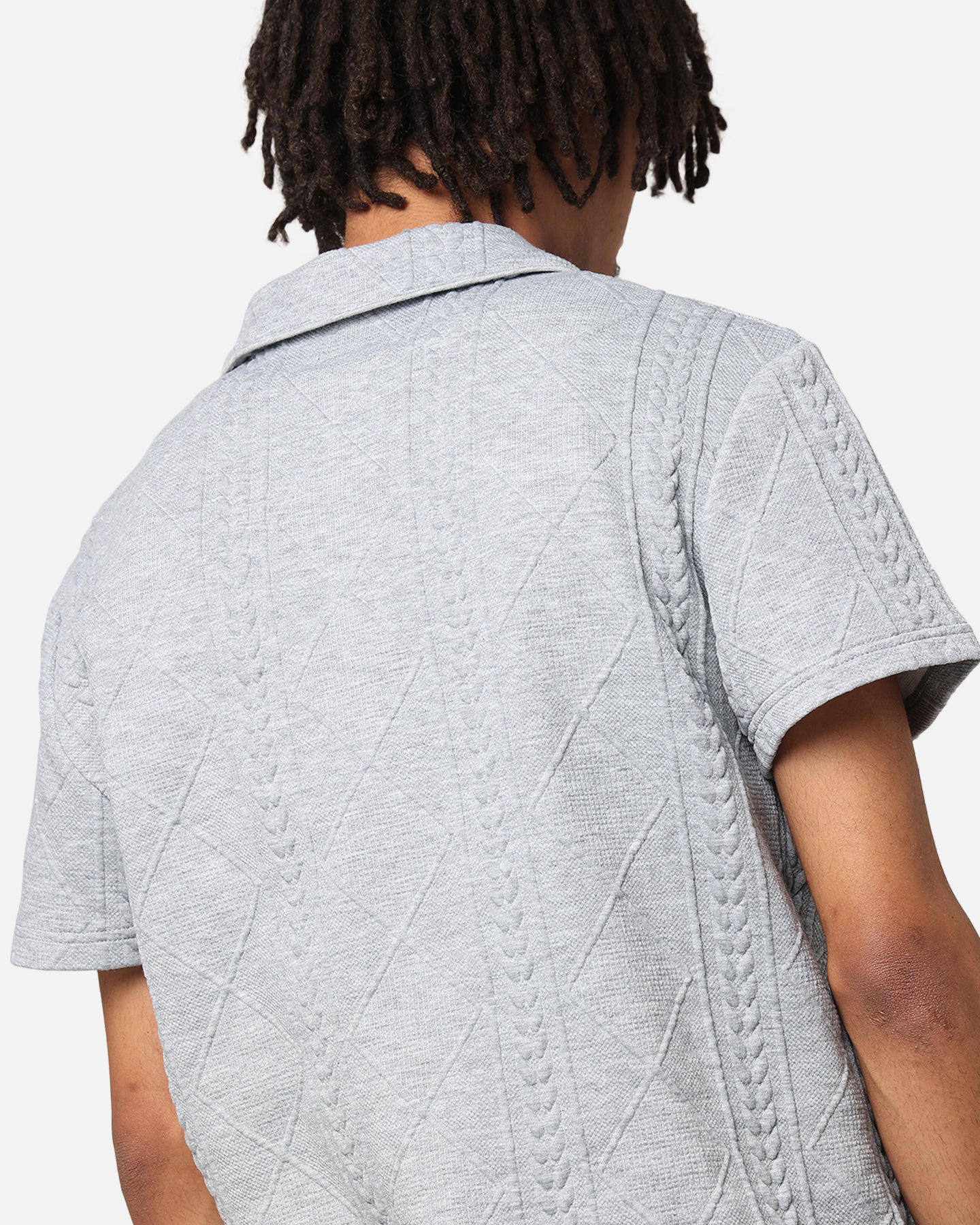 XXIII Danny Knit Polo Shirt Grey - Image 6
