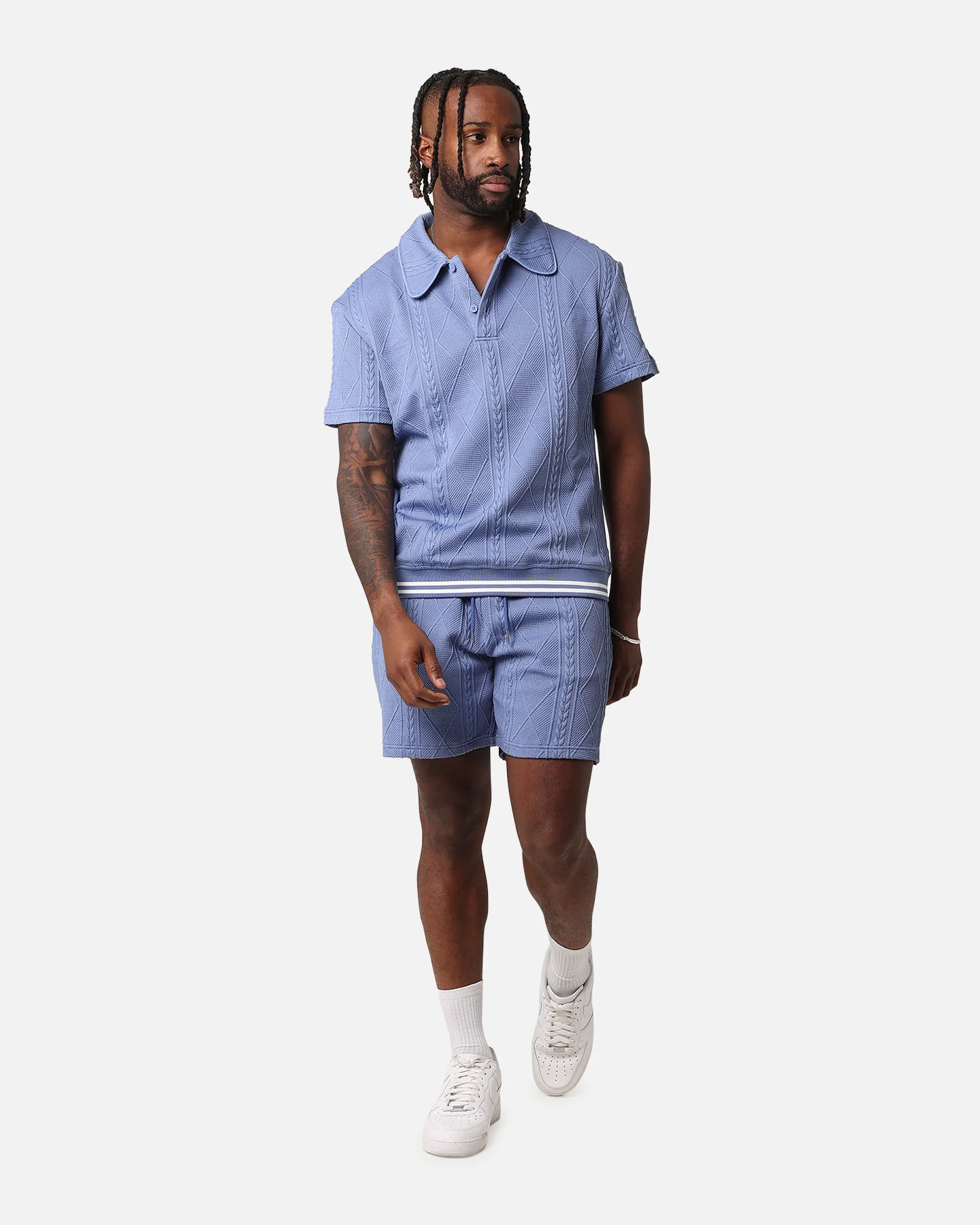 XXIII Danny Knit Shorts Floral Blue - Image 2