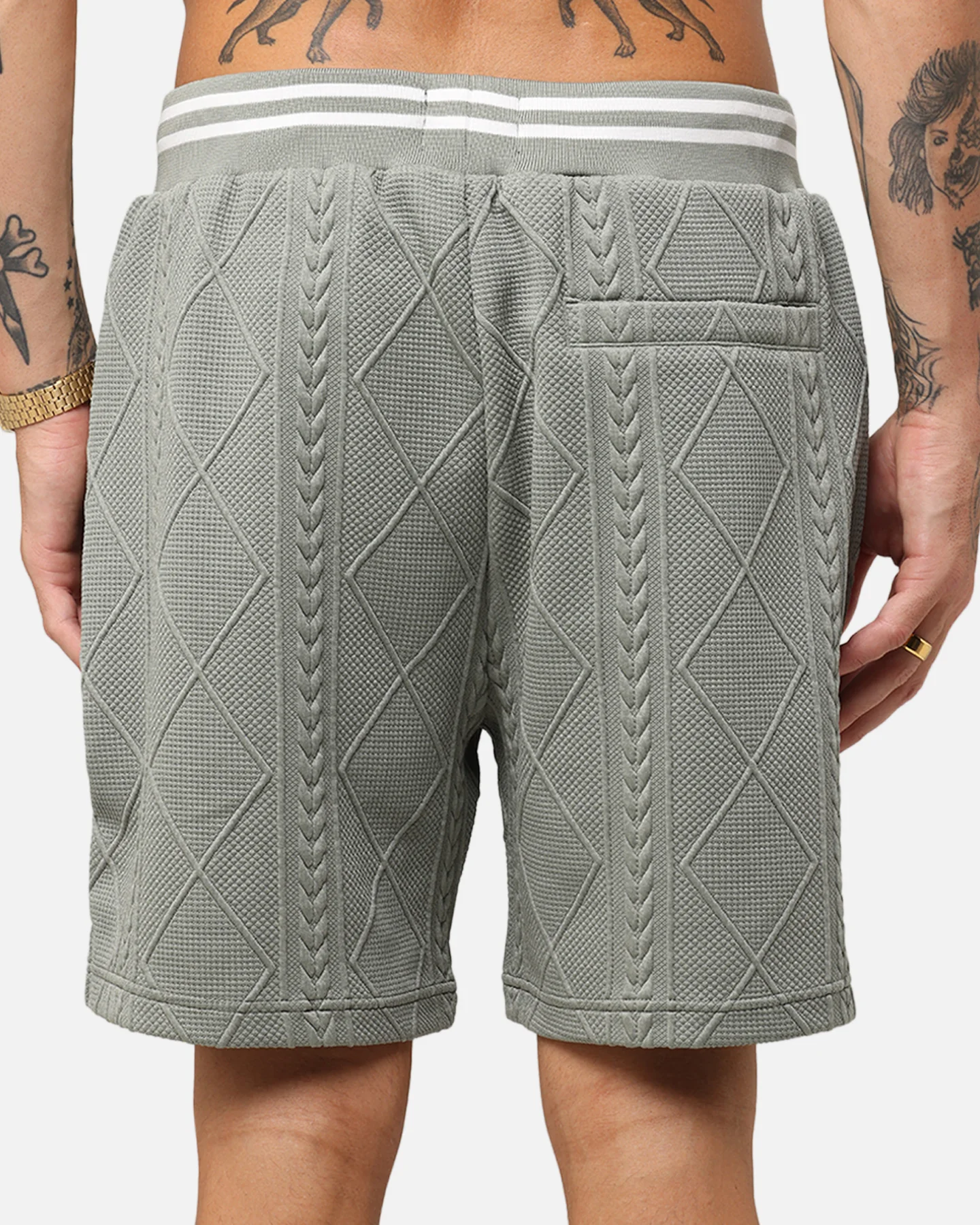 XXIII Danny Knit Shorts Olive - Image 8