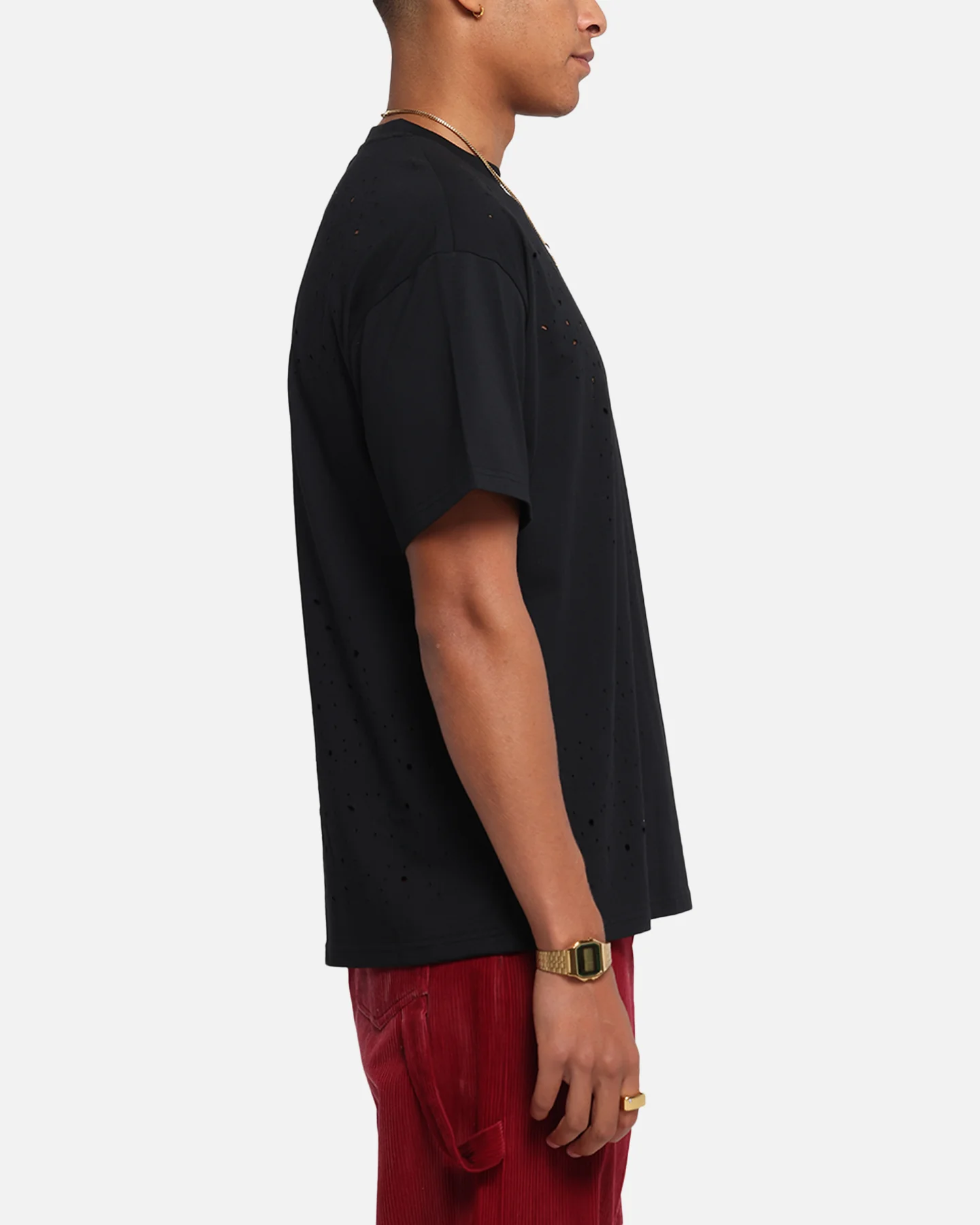 XXIII Distressed T-Shirt Black - Image 4