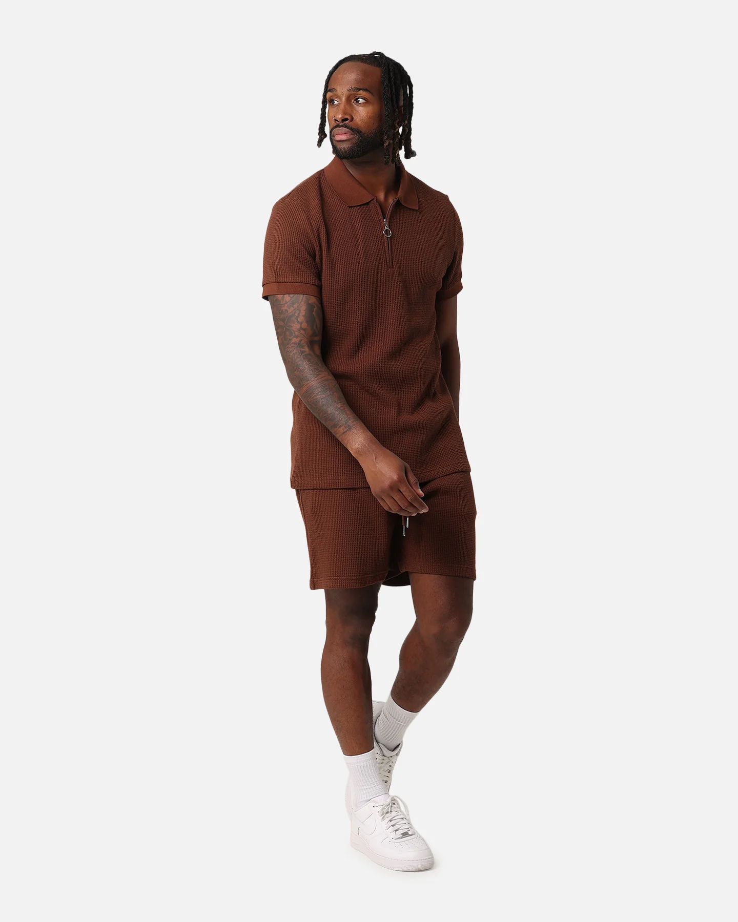 XXIII Ethan Knit Shorts Brown - Image 2