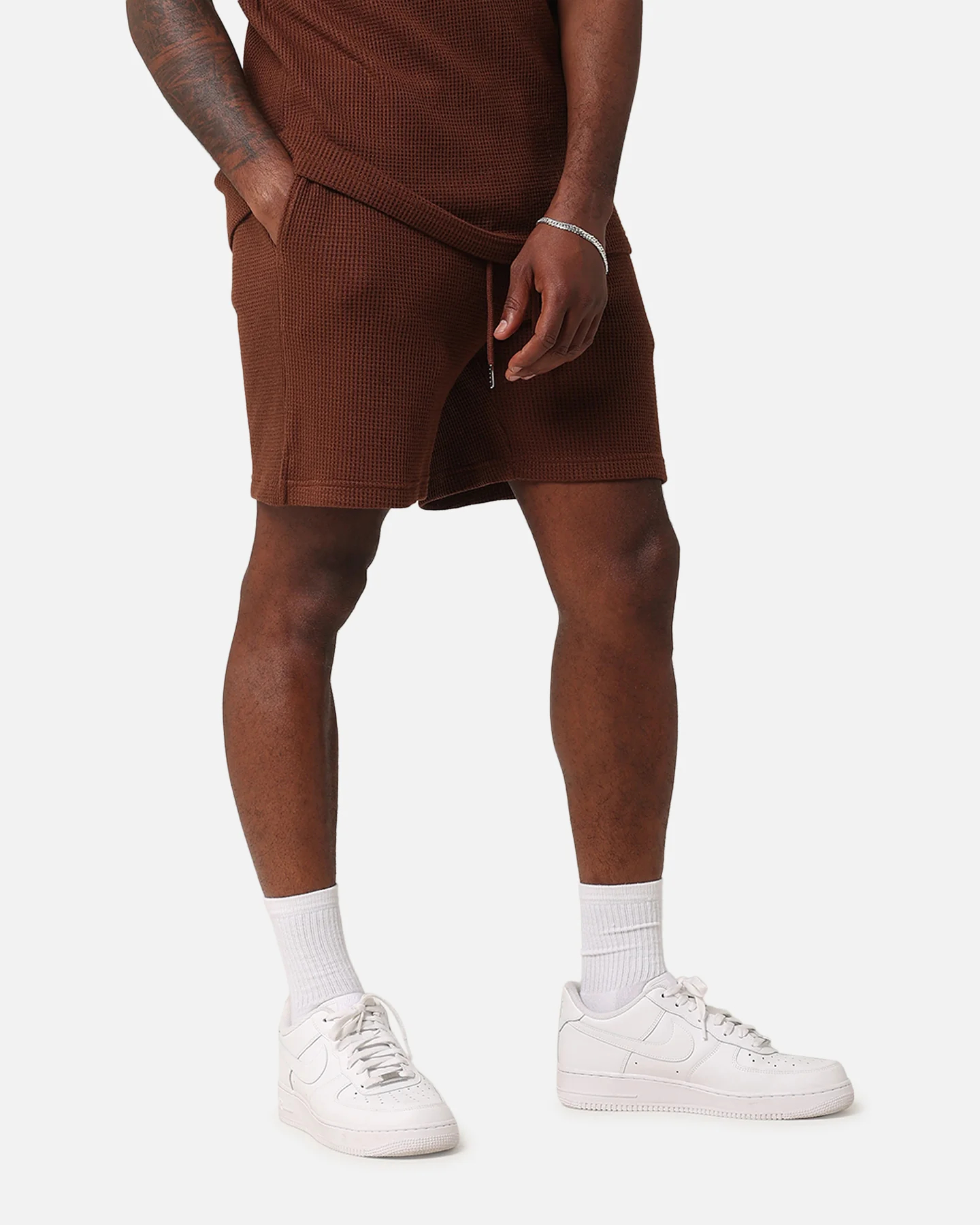 XXIII Ethan Knit Shorts Brown - Image 5