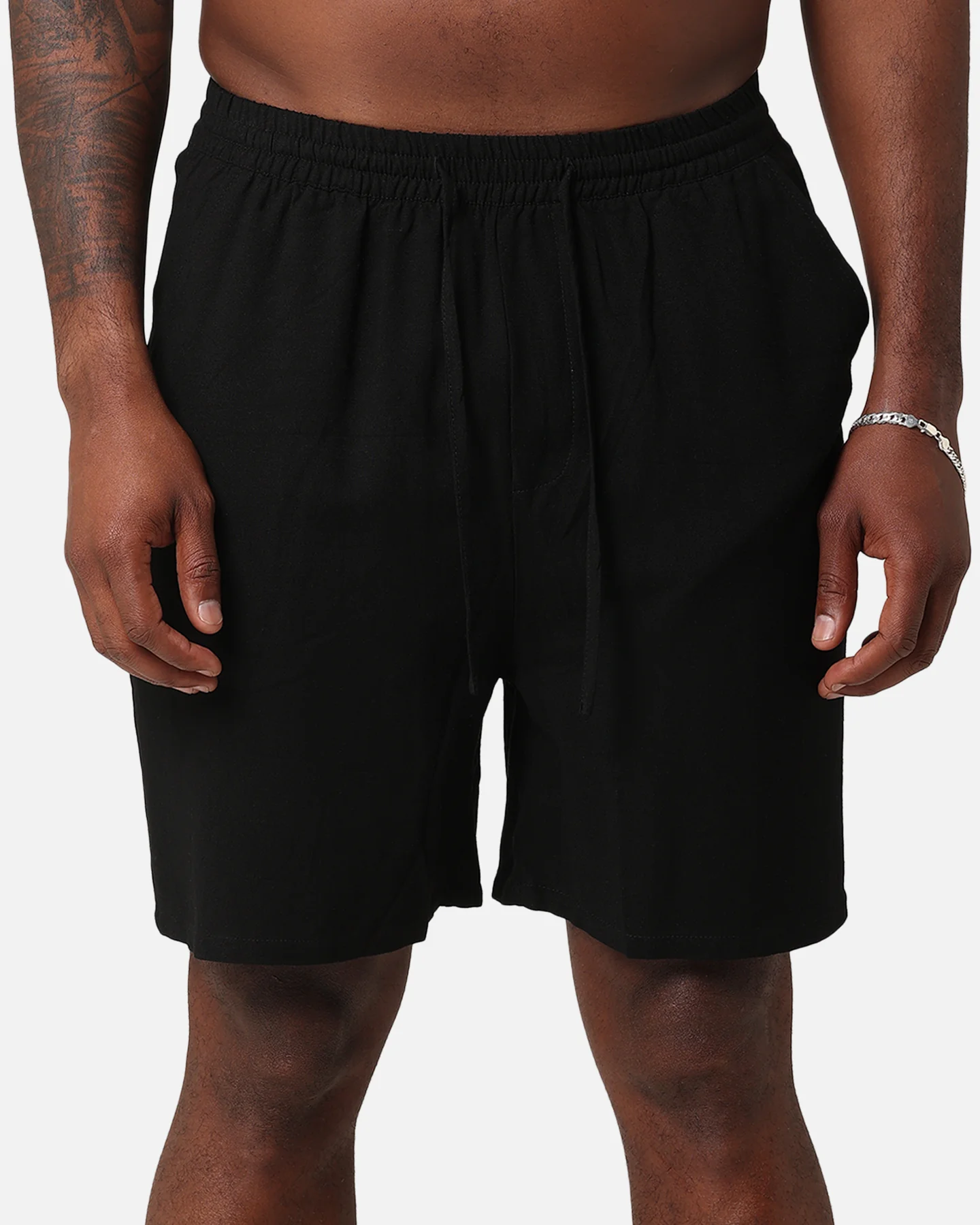 XXIII Ezrah Linen Shorts Black - Image 7